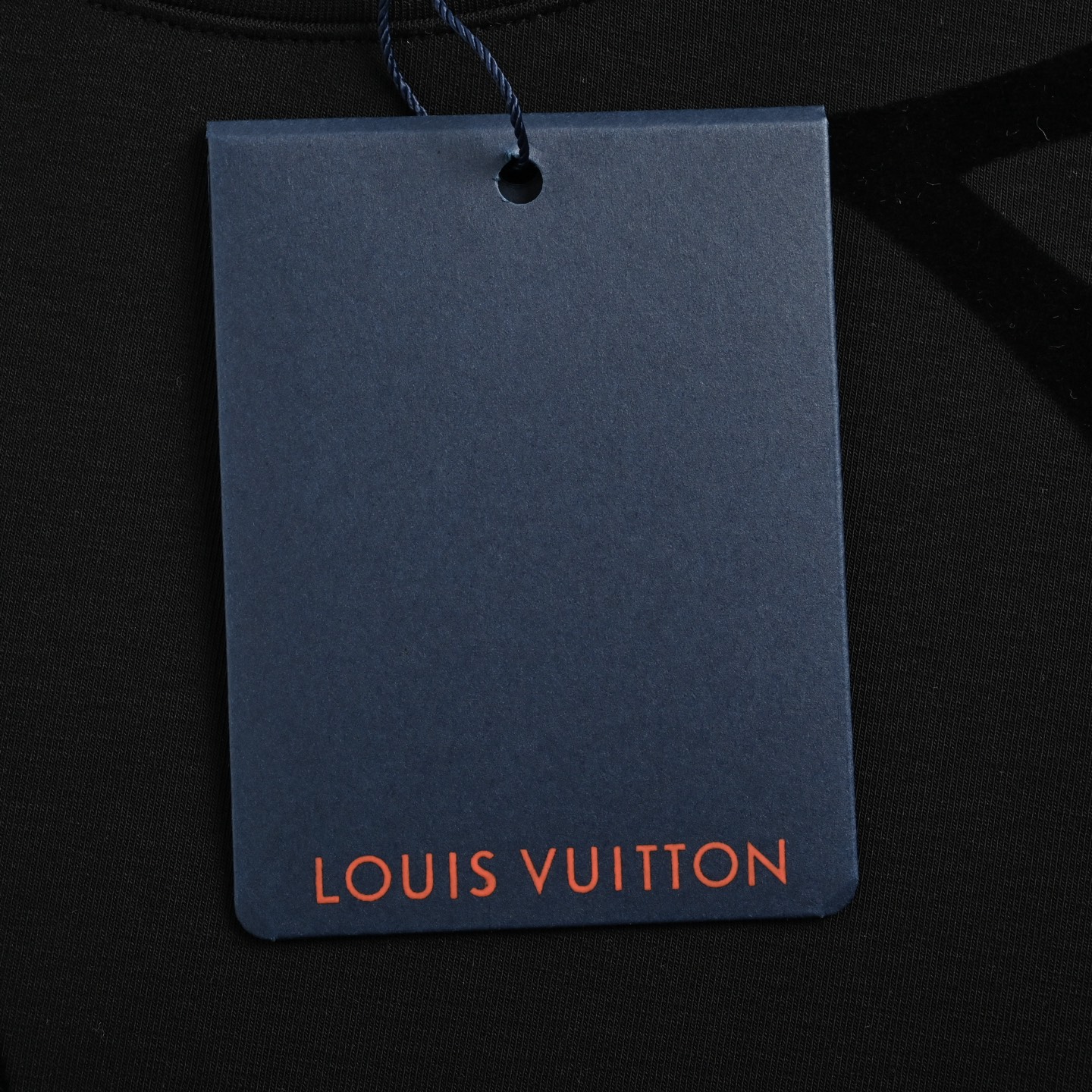 LouisVuitton/路易威登25ss 大LOGO植绒满印长袖 黑色 白色