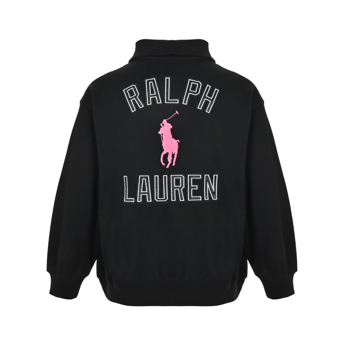 Ralph Lauren/拉夫劳伦 粉标刺绣半拉链卫衣