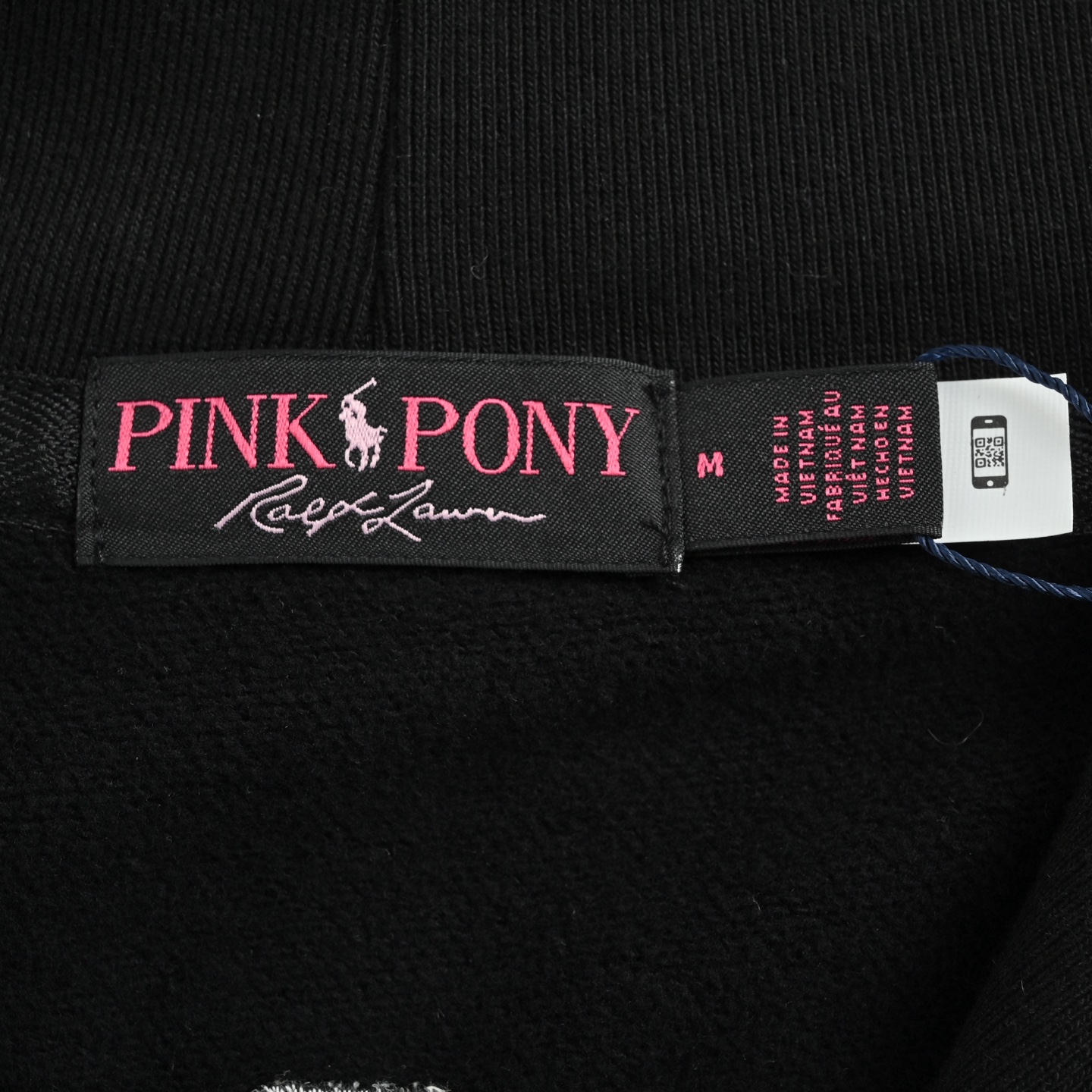 Ralph Lauren/拉夫劳伦 粉标刺绣半拉链卫衣