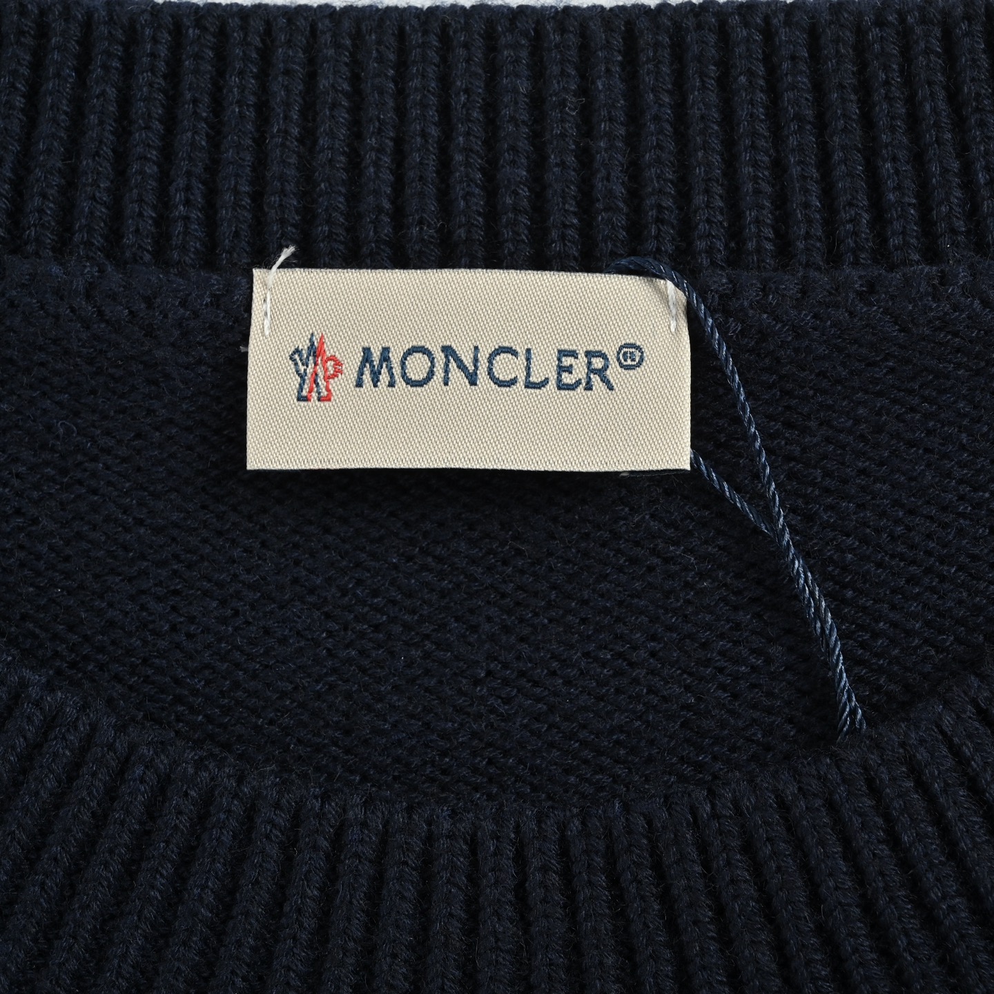 Moncler/蒙口 红字刺绣针织毛衣