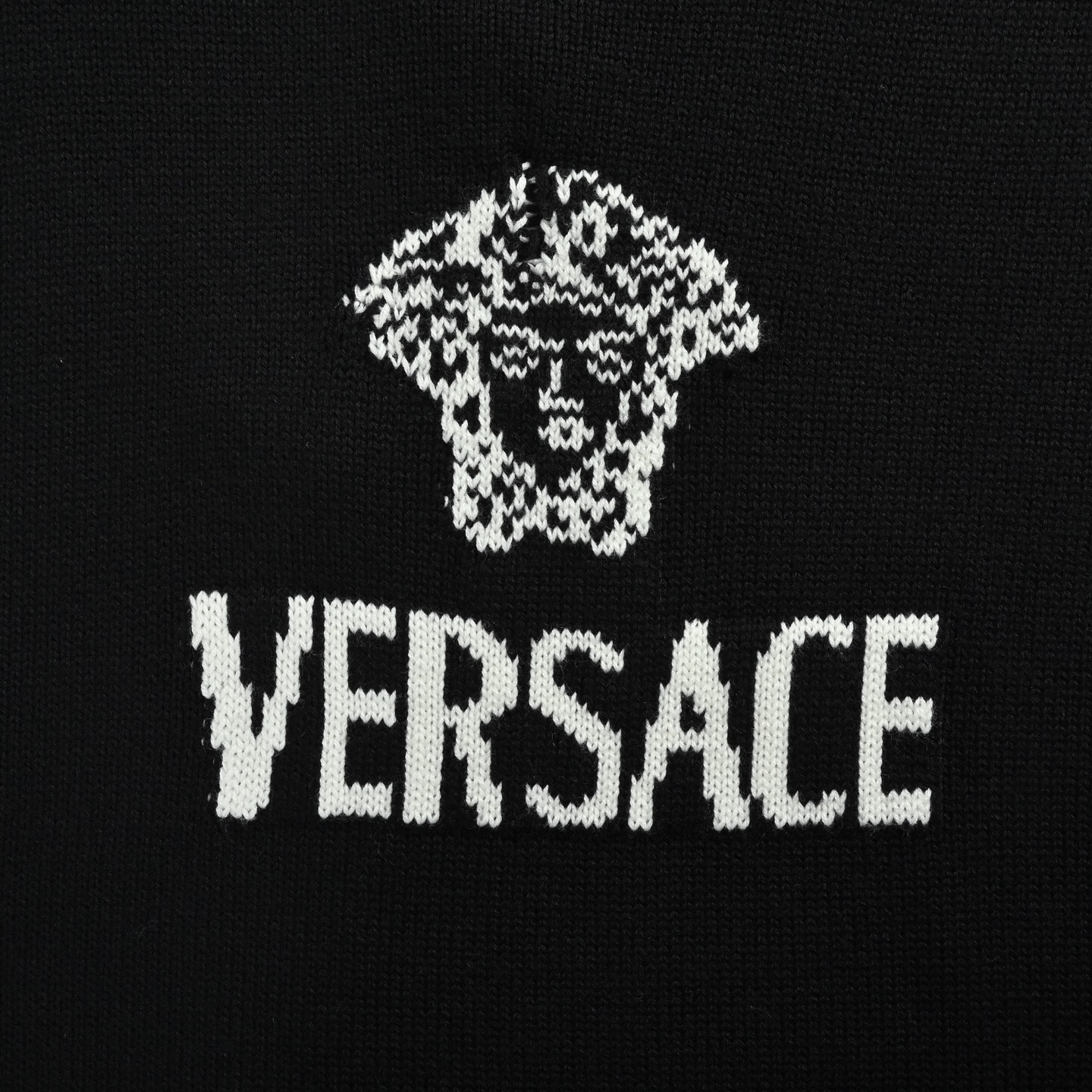 VERSACE/范思哲 logo提花针织毛衣