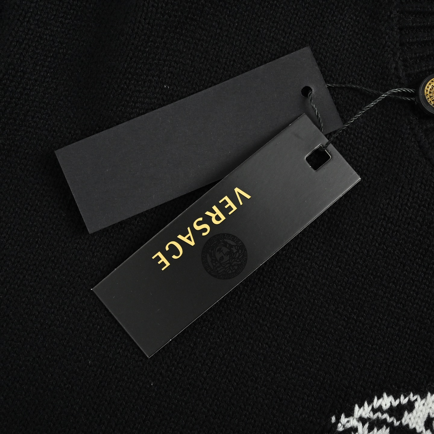 VERSACE/范思哲 logo提花针织毛衣