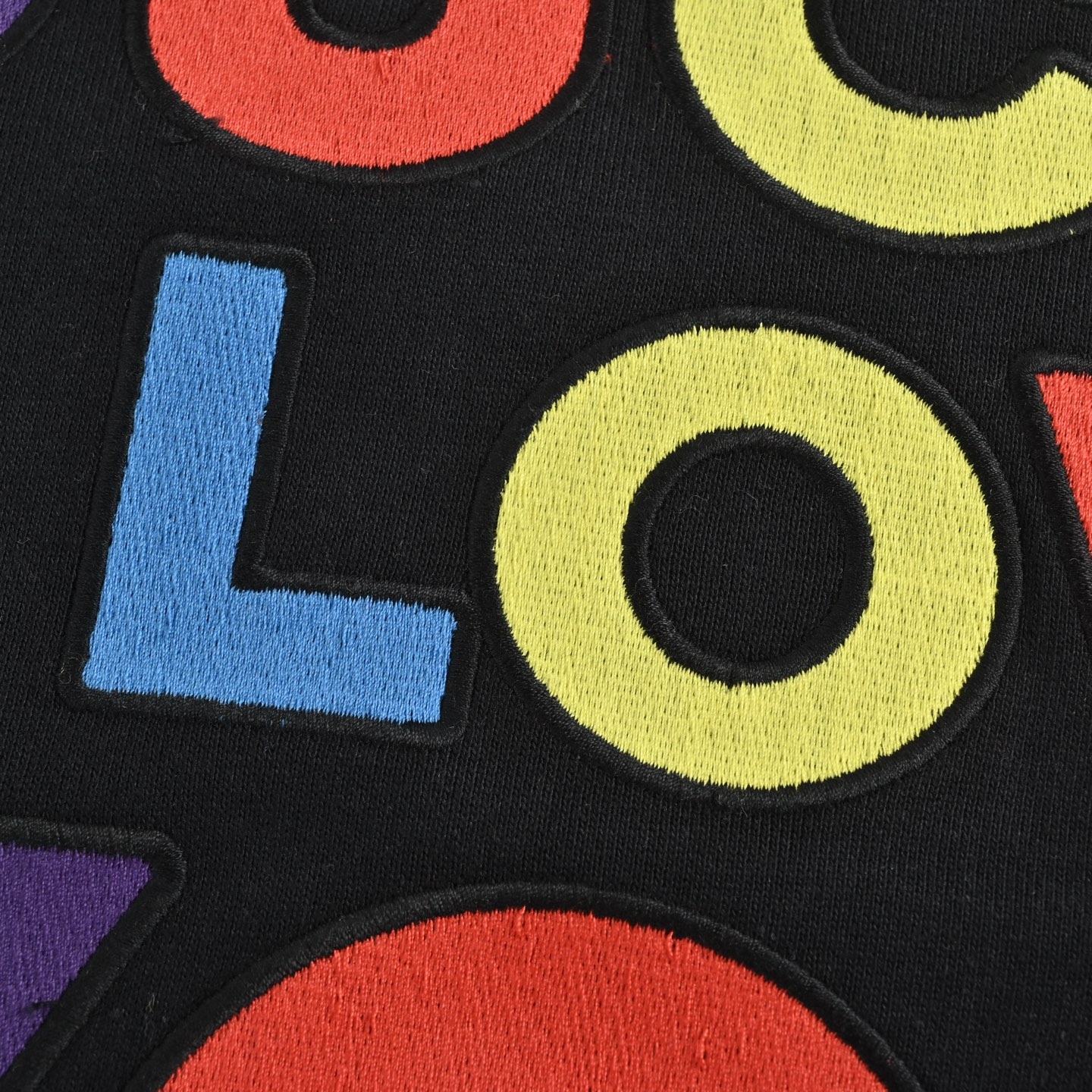 Gucci/古驰 彩色字母logo刺绣连帽卫衣