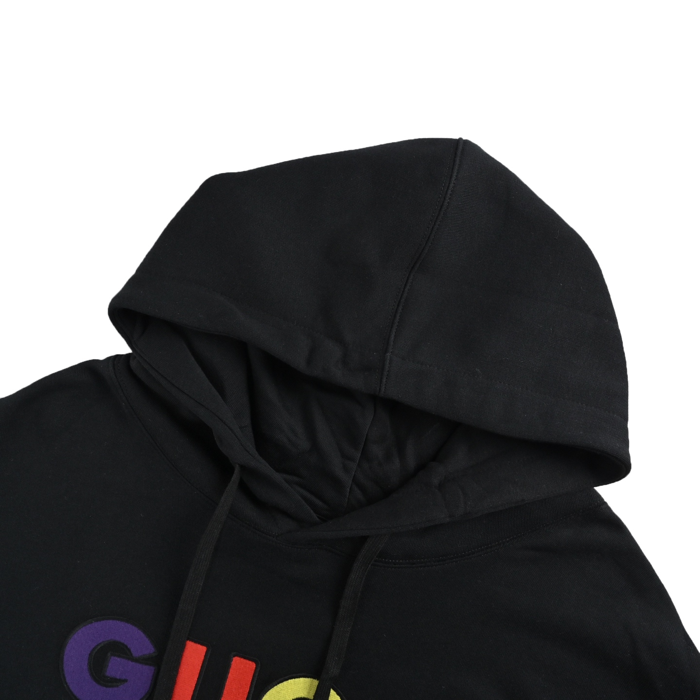 Gucci/古驰 彩色字母logo刺绣连帽卫衣