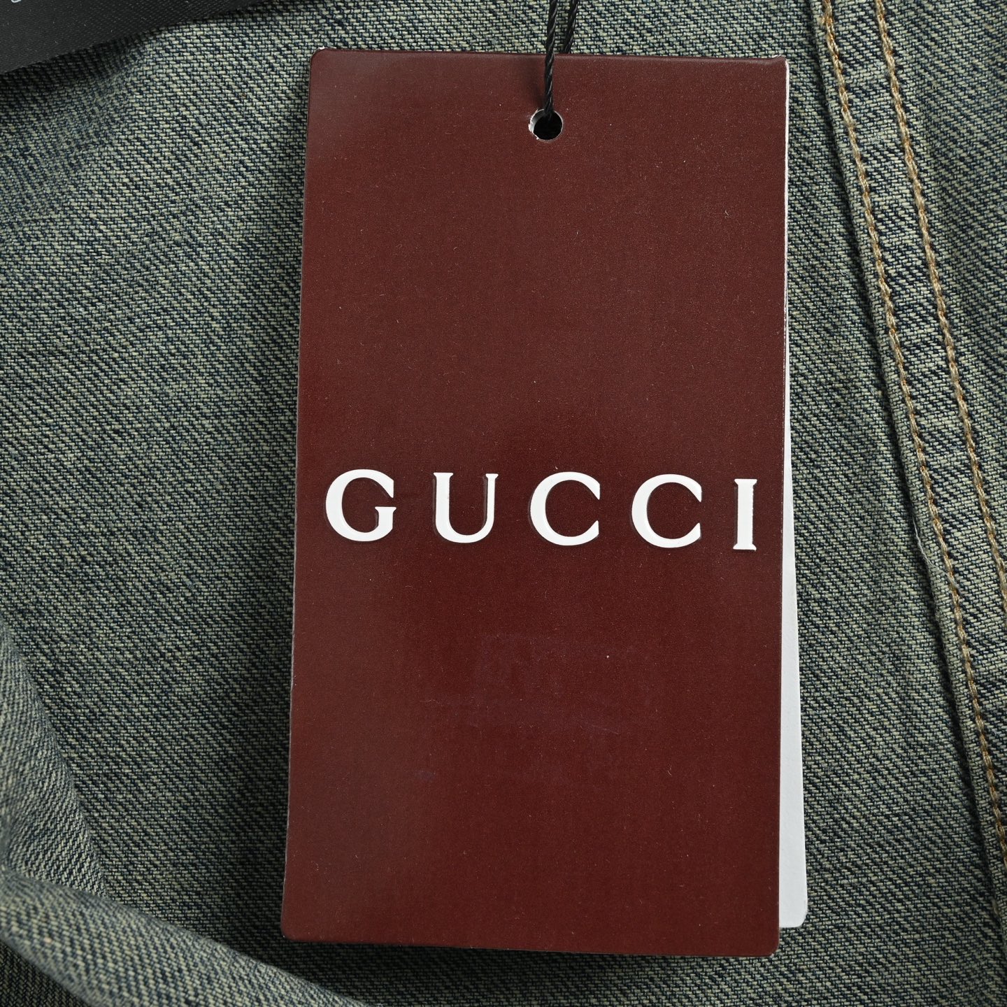 Gucci/古驰 家徽刺绣牛仔衬衫 定制天棉双生牛仔织物