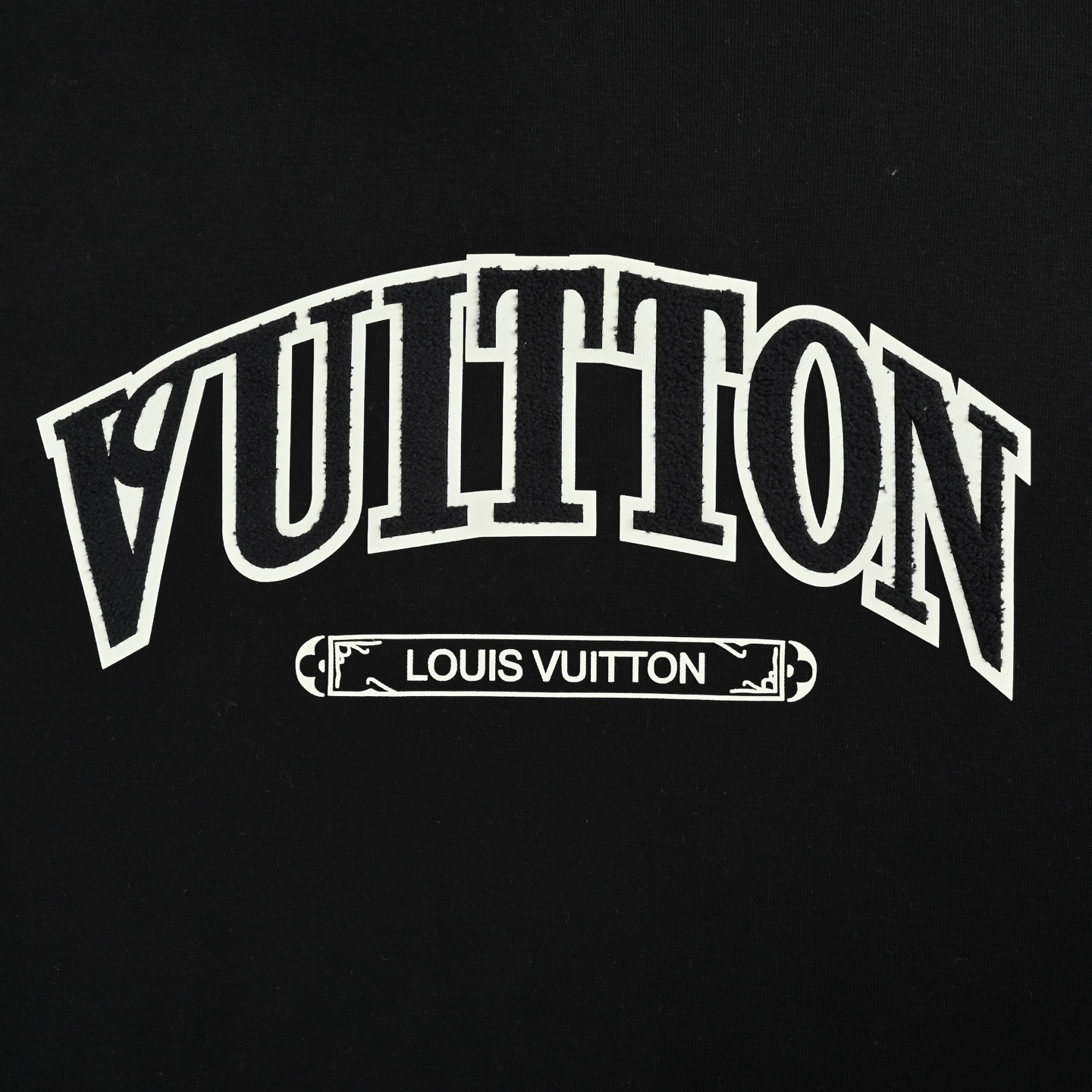 Louis Vuitton/路易威登 毛巾贴布字母连帽卫衣 LV加绒卫衣