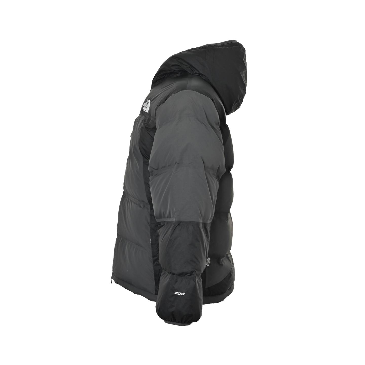 The North Face/北面 25Fw UE设计师款拼接连帽羽绒服宇宙黑 乌木绿