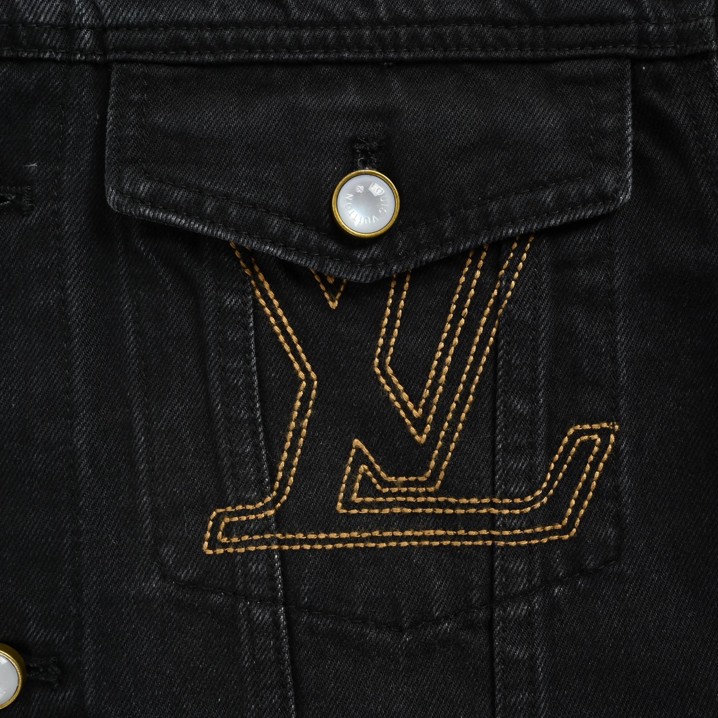 Louis Vuitton/路易威登 24Fw 刺绣logo牛仔外套