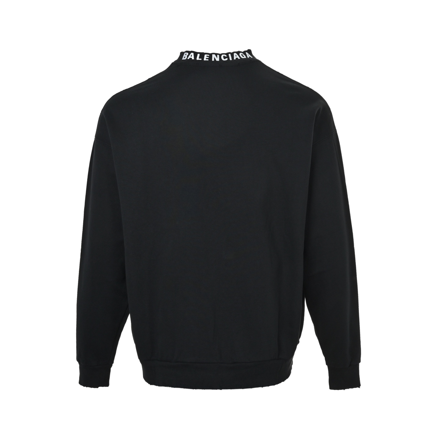 Balenciaga/巴黎世家 后领字母刺绣圆领卫衣