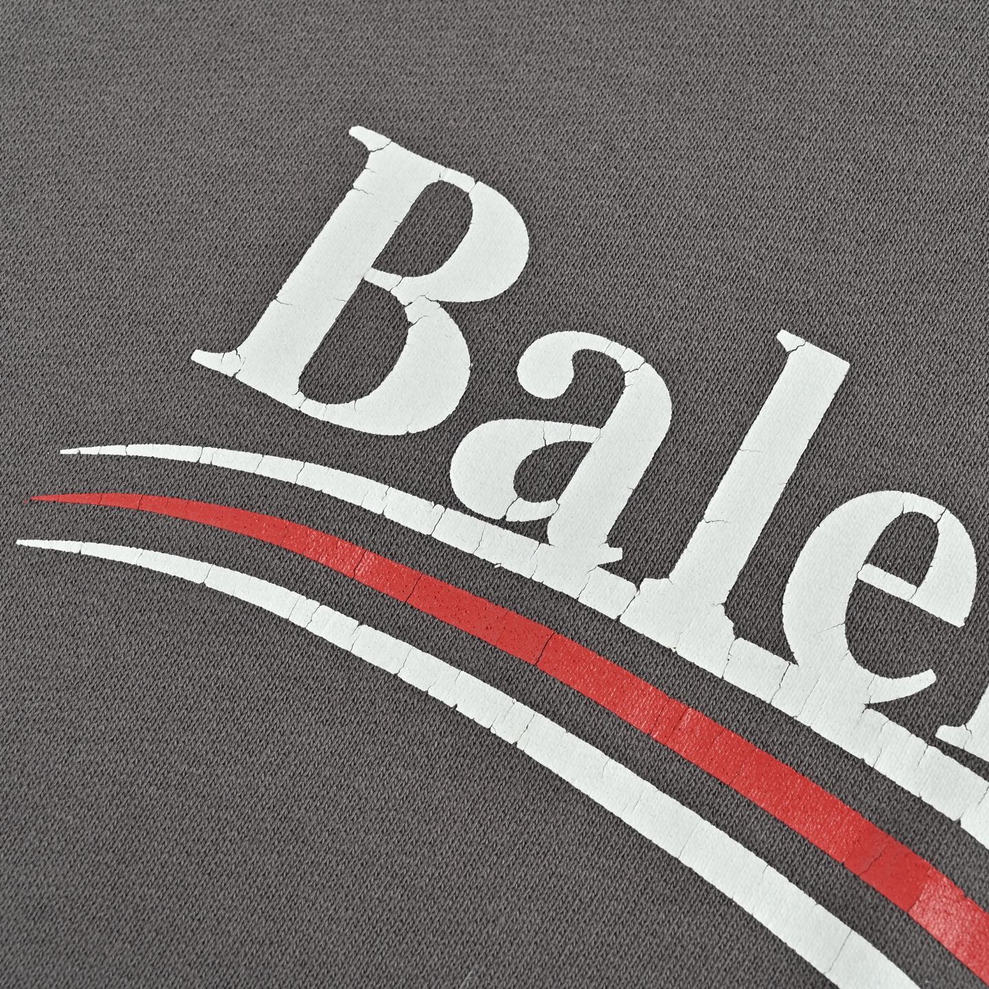 Balenciaga/巴黎世家 可乐印花破洞做旧连帽卫衣