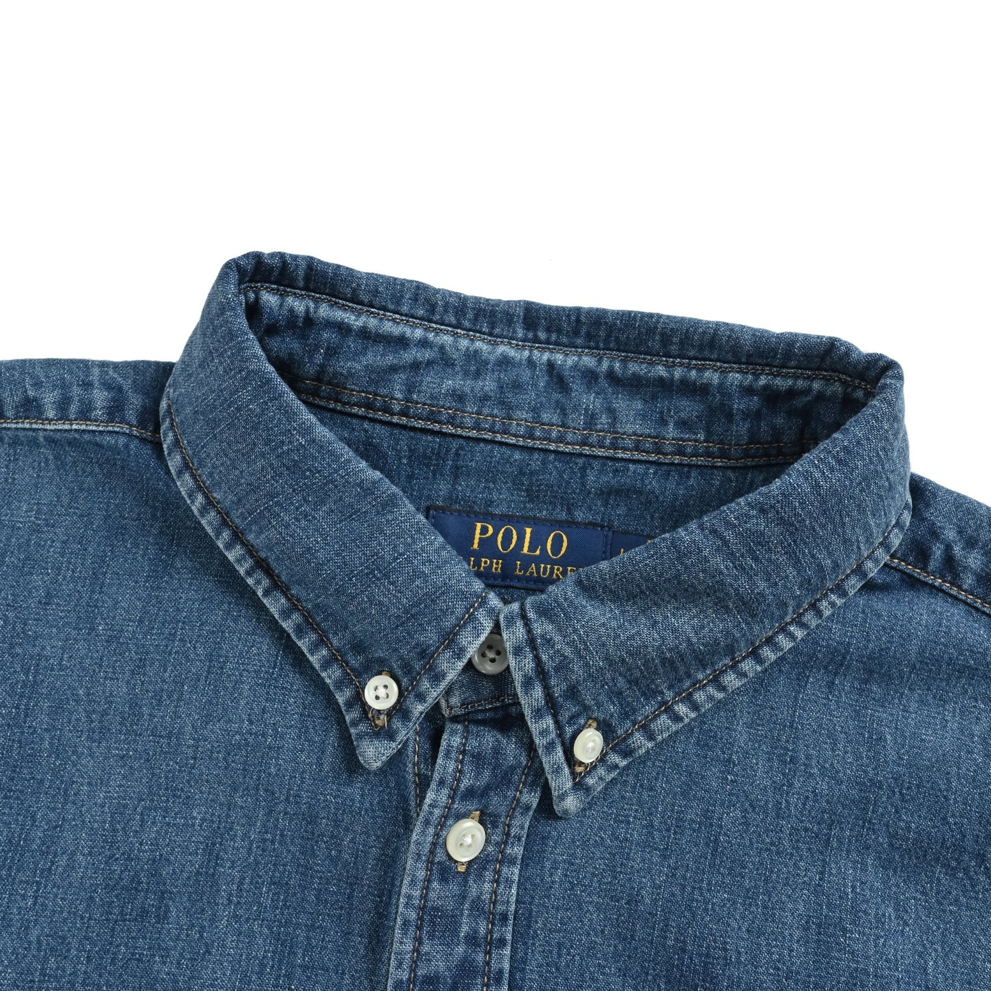 Ralph Lauren/拉夫劳伦 彩标小马刺绣牛仔衬衫