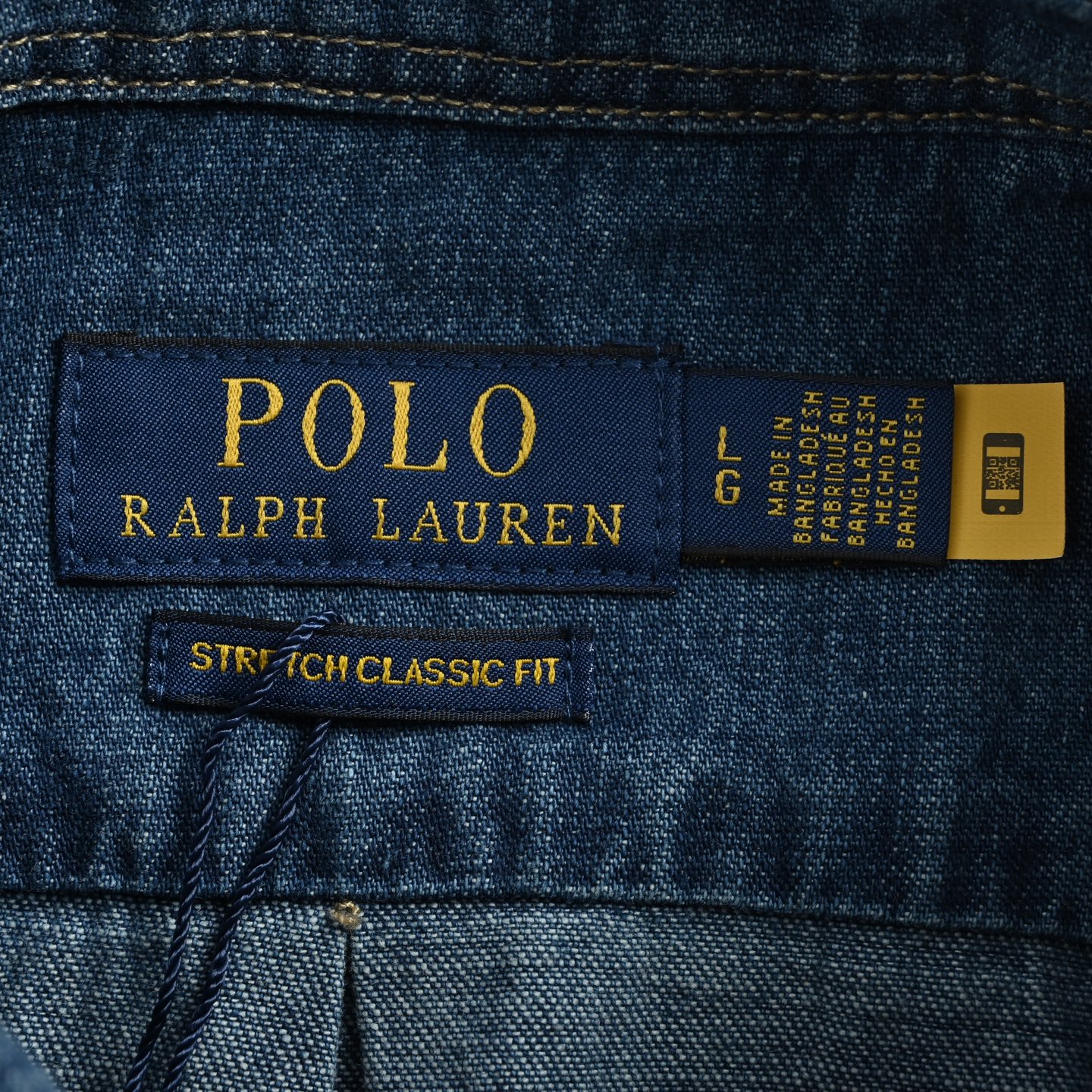 Ralph Lauren/拉夫劳伦 彩标小马刺绣牛仔衬衫