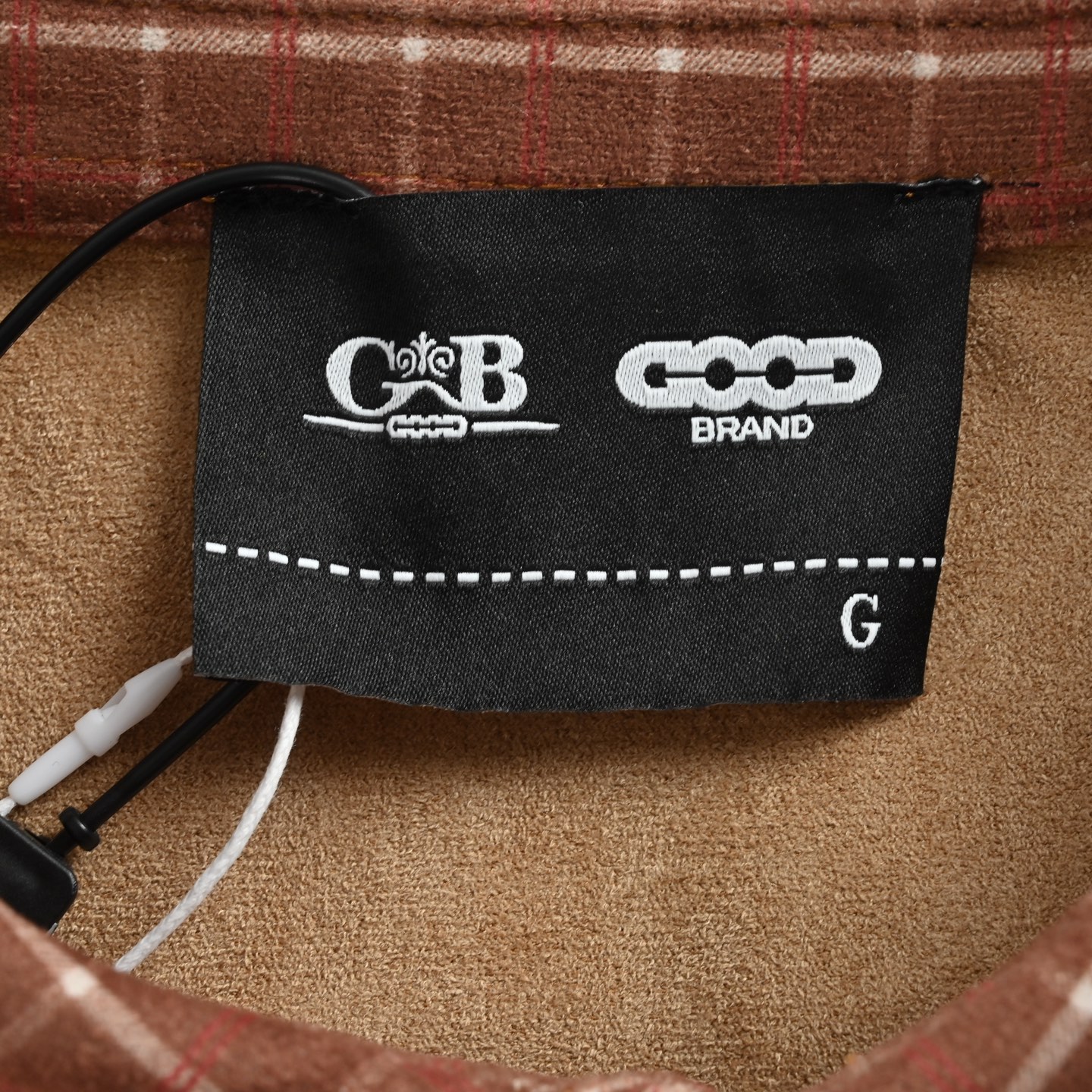 Good Brand 25Fw 麂皮绒钉珠衬衫外套红棕色