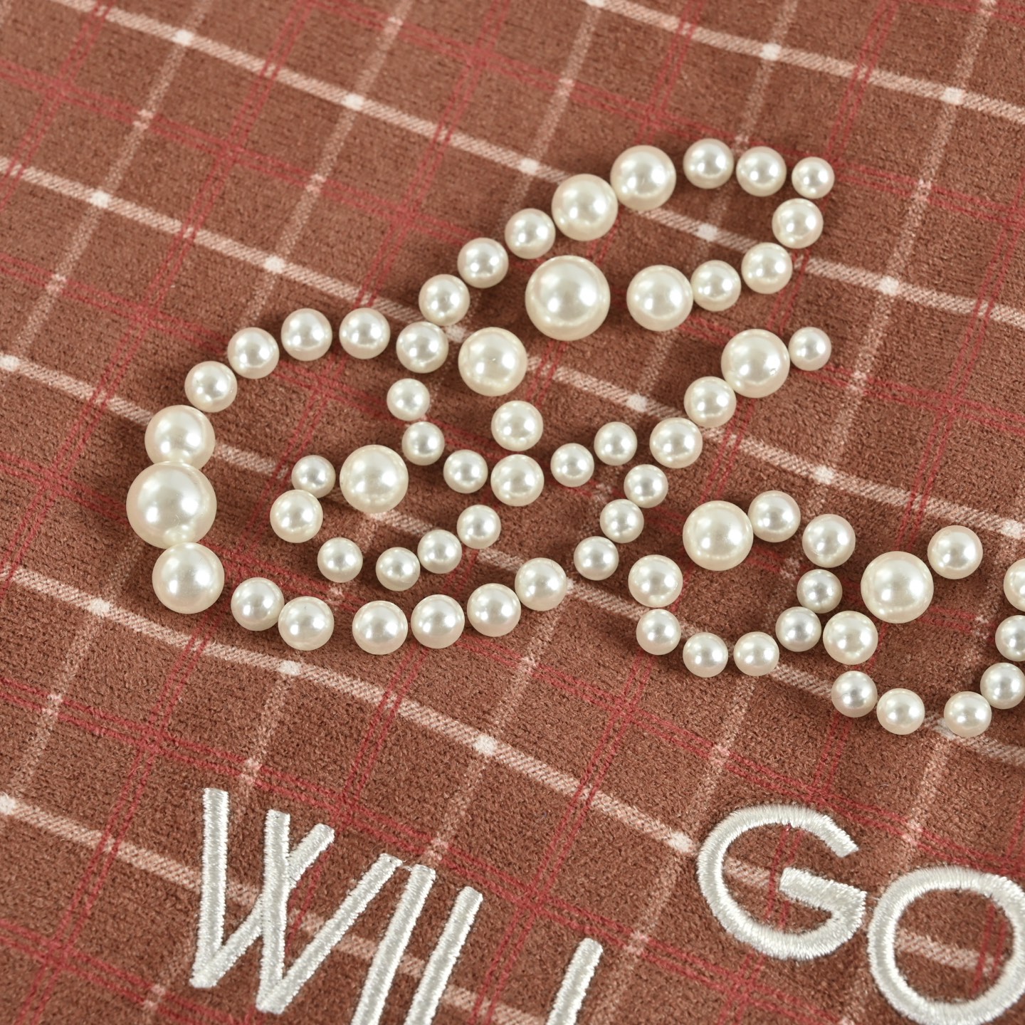 Good Brand 25Fw 麂皮绒钉珠衬衫外套红棕色