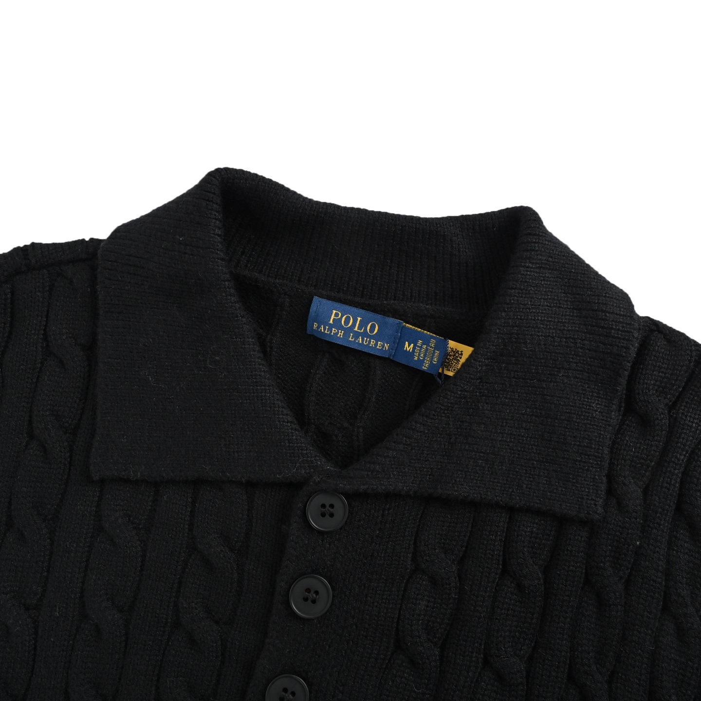 Ralph Lauren/拉夫劳伦 绞花翻领Polo毛衣