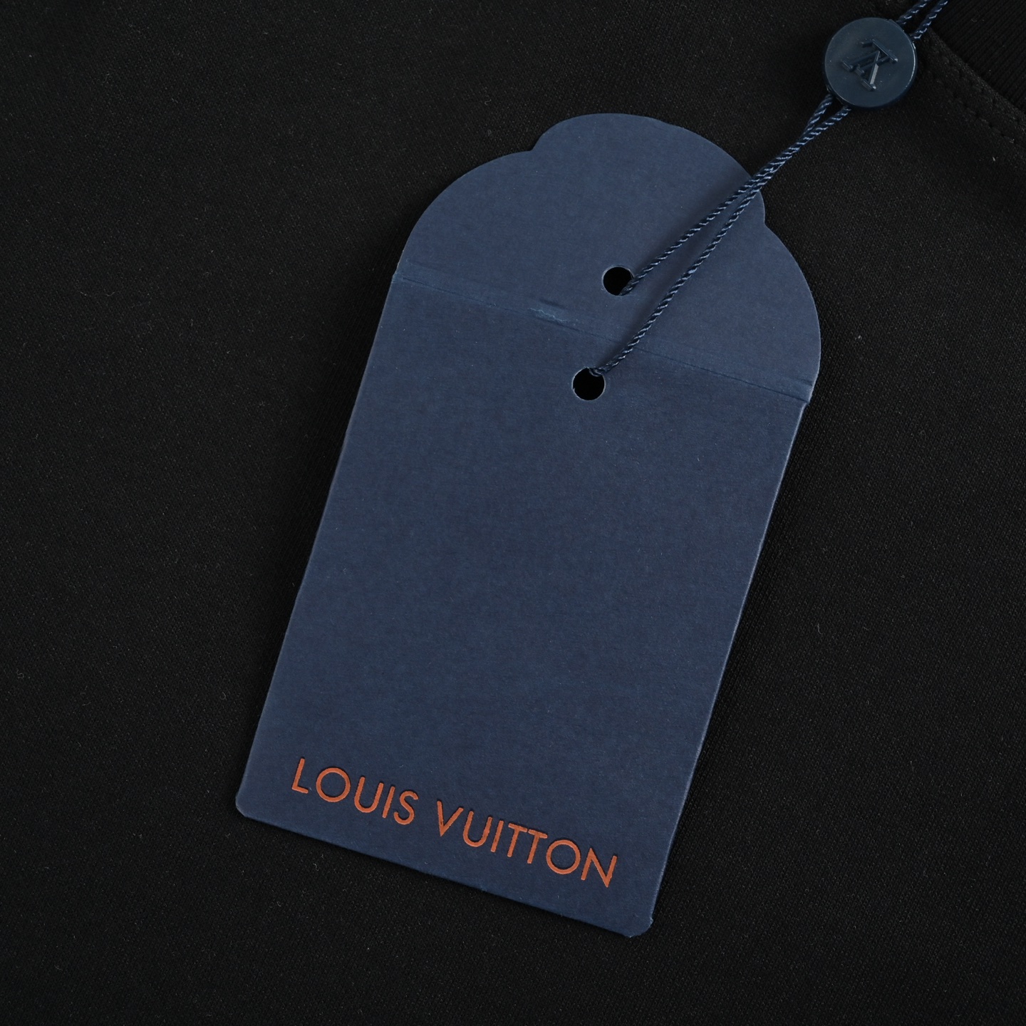 Louis Vuitton/路易威登 暗纹四叶草榻榻米刺绣logo长袖T恤 黑色 白色