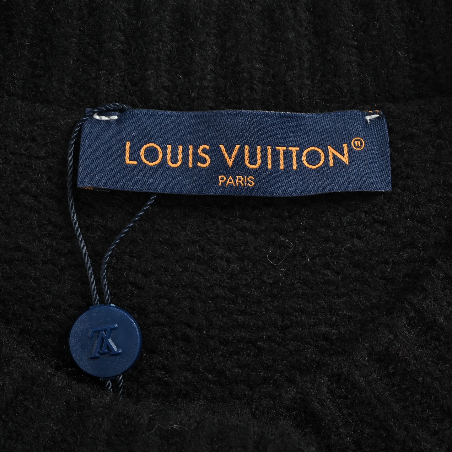 Louis Vuitton/路易威登 25Fw 提花大logo开衫毛衣黑色 深灰 宝蓝 红色