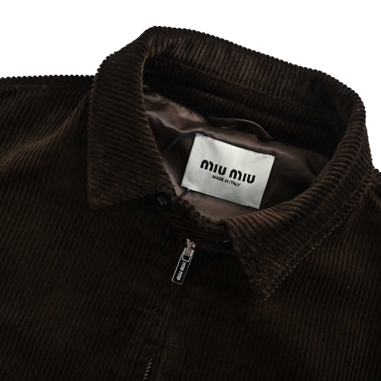 Miu Miu/缪缪 字母绣灯芯绒夹克外套