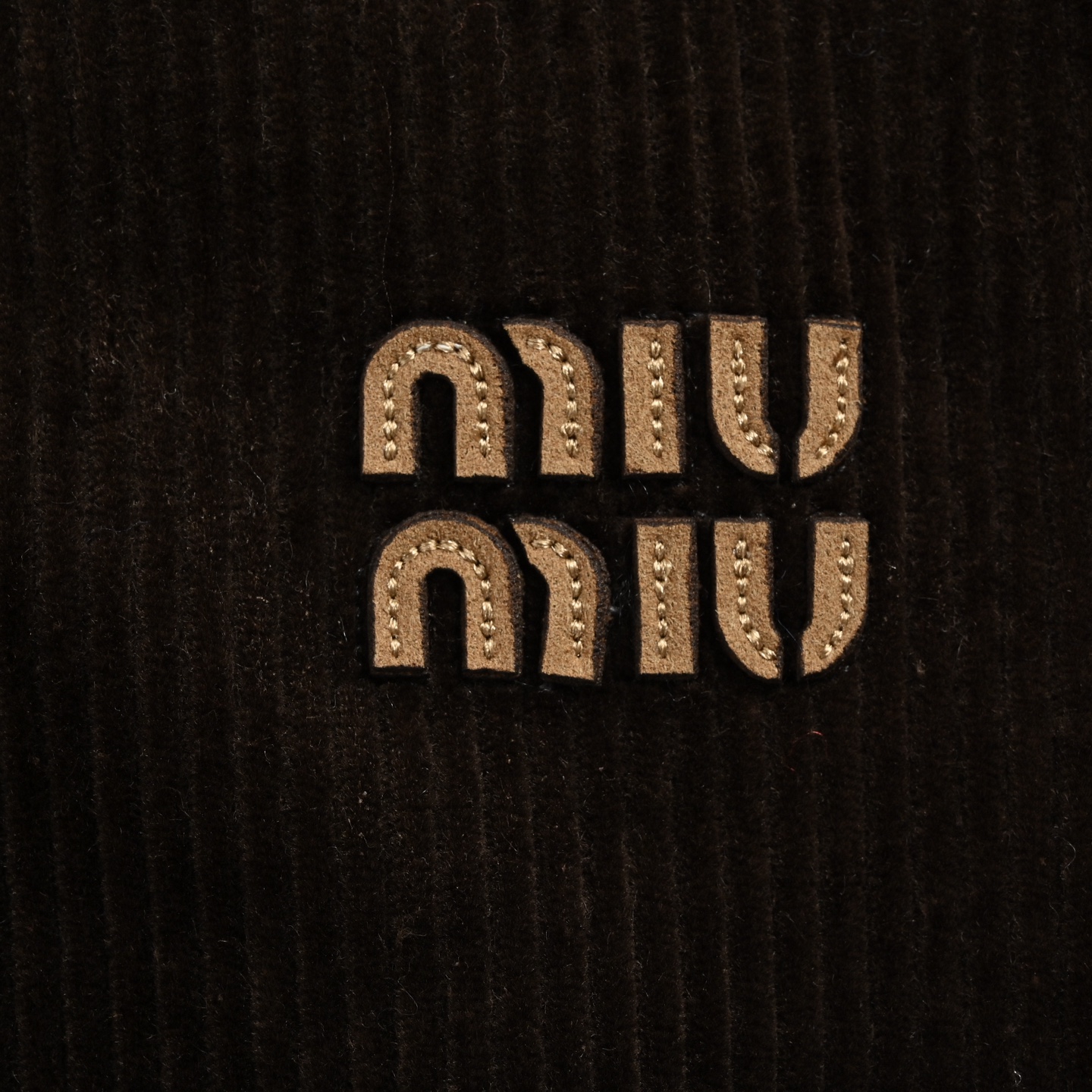 Miu Miu/缪缪 字母绣灯芯绒夹克外套