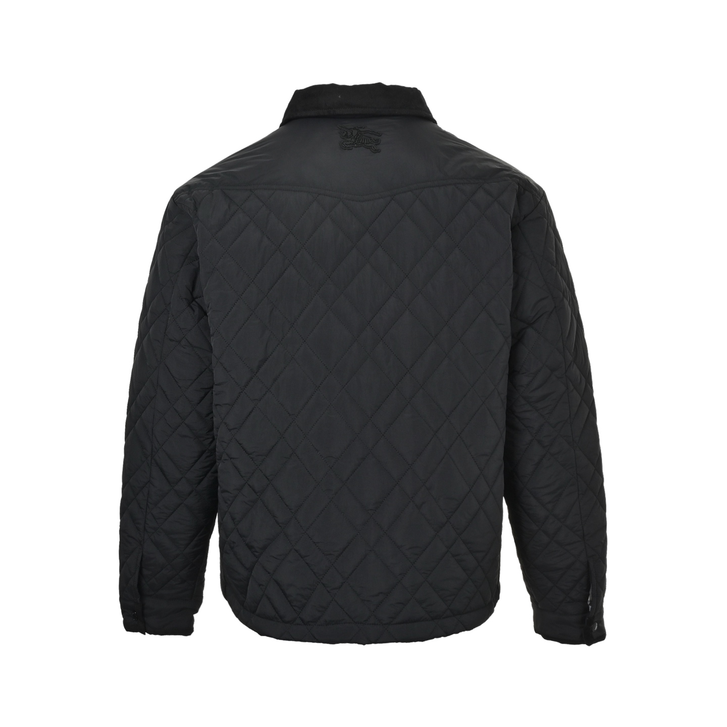 Burberry/巴宝莉 菱格纹胸前口袋棉服外套 休闲保暖 黑色 卡其色