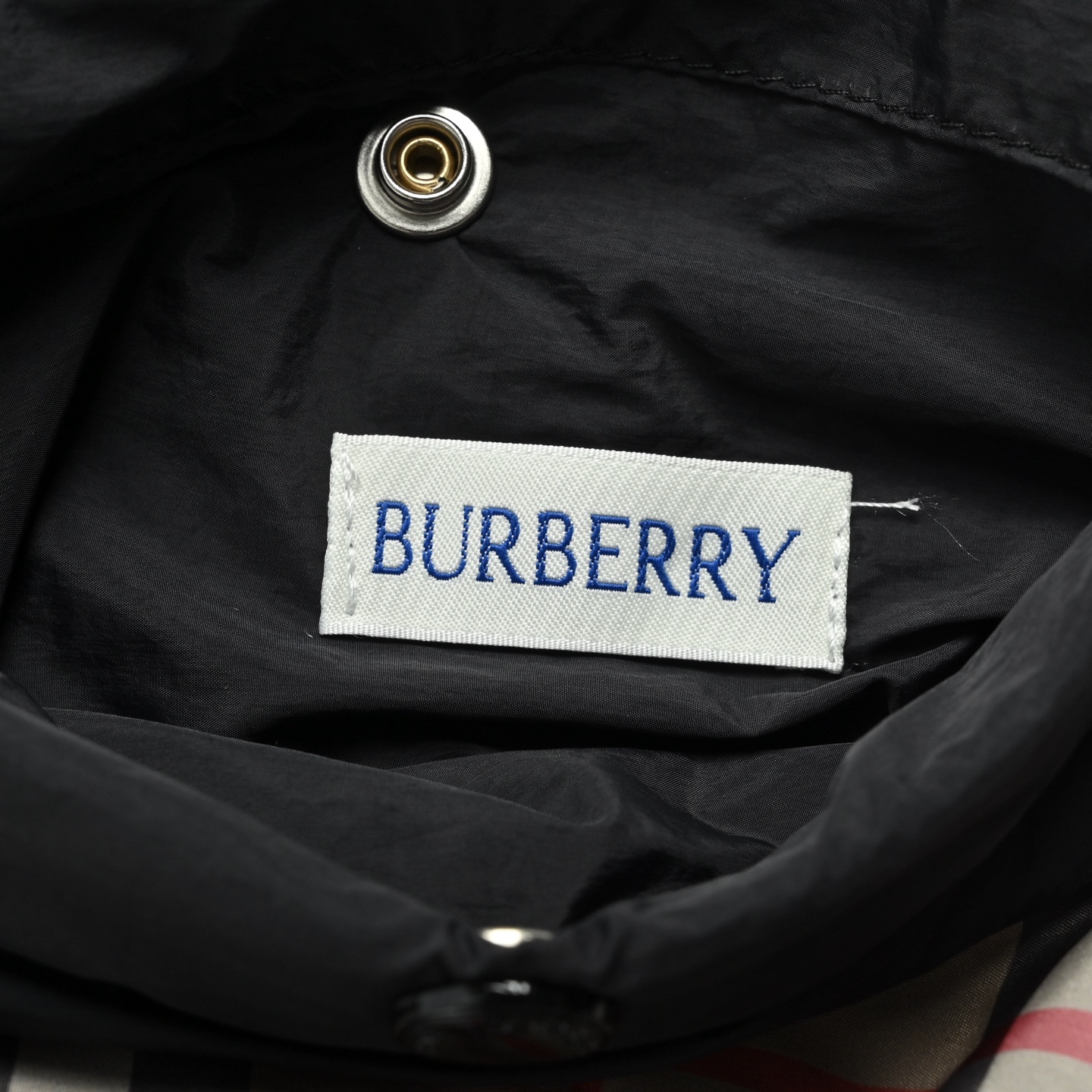 Burberry/巴宝莉 菱格纹胸前口袋棉服外套 休闲保暖 黑色 卡其色