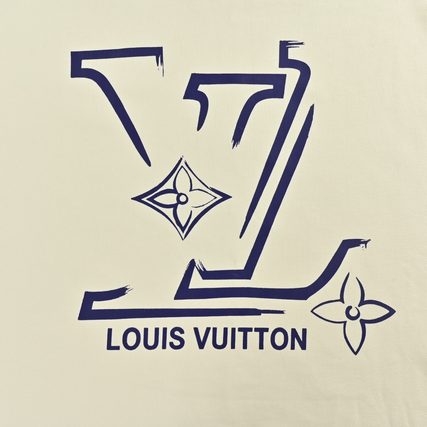 Louis Vuitton/路易威登 25Fw 素描老花logo圆领卫衣
