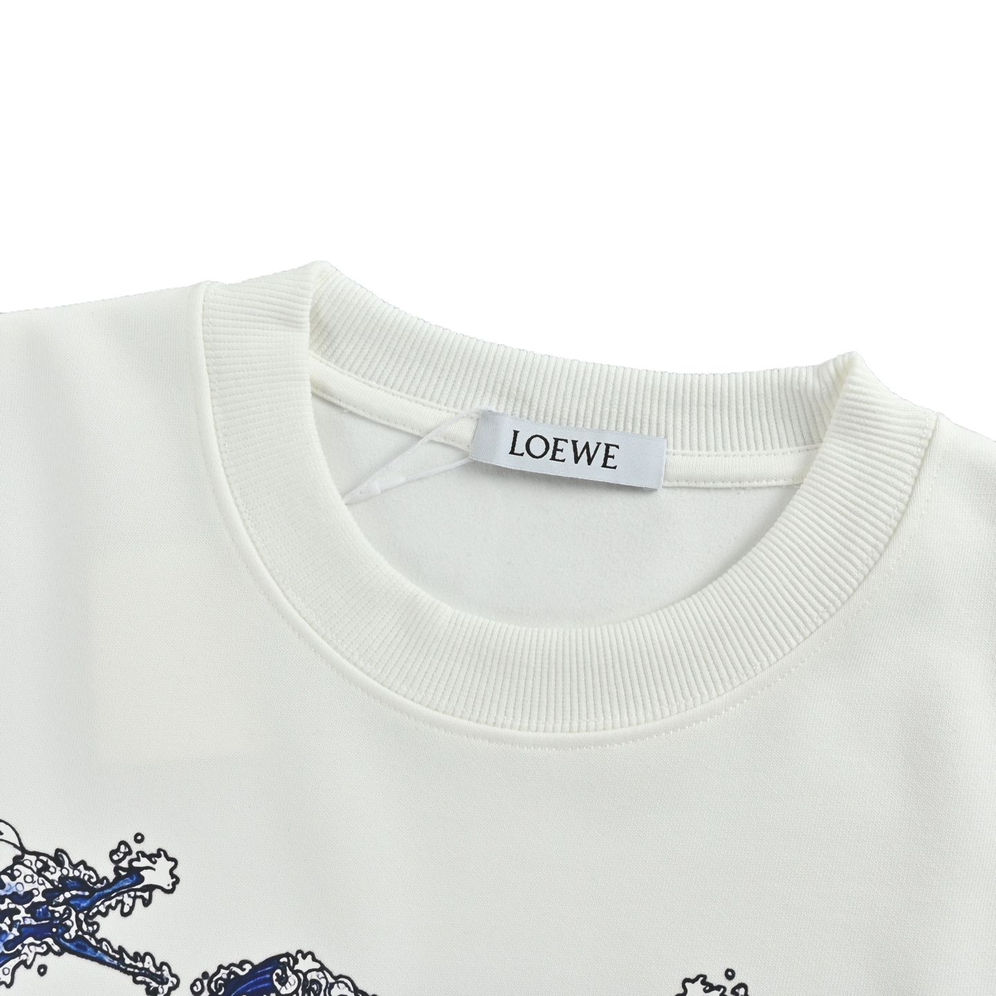 Loewe/罗意威 25Fw 海浪logo印花圆领卫衣