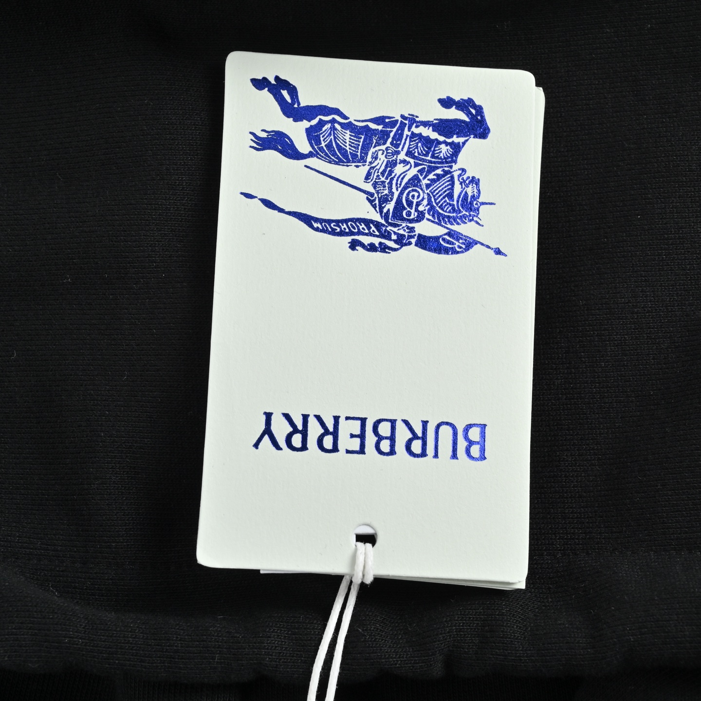 Burberry/巴宝莉 25Fw 后背圆圈战马印花连帽卫衣 黑色 卡其