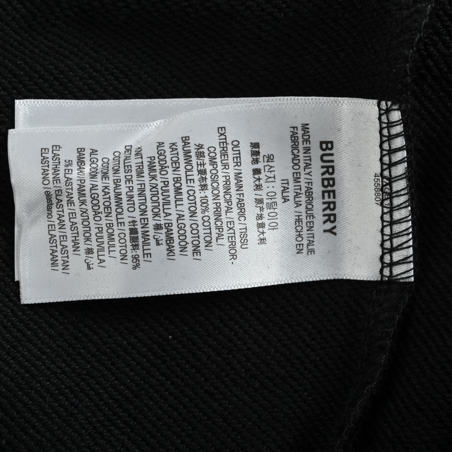 Burberry/巴宝莉 25Fw 后背圆圈战马印花连帽卫衣 黑色 卡其