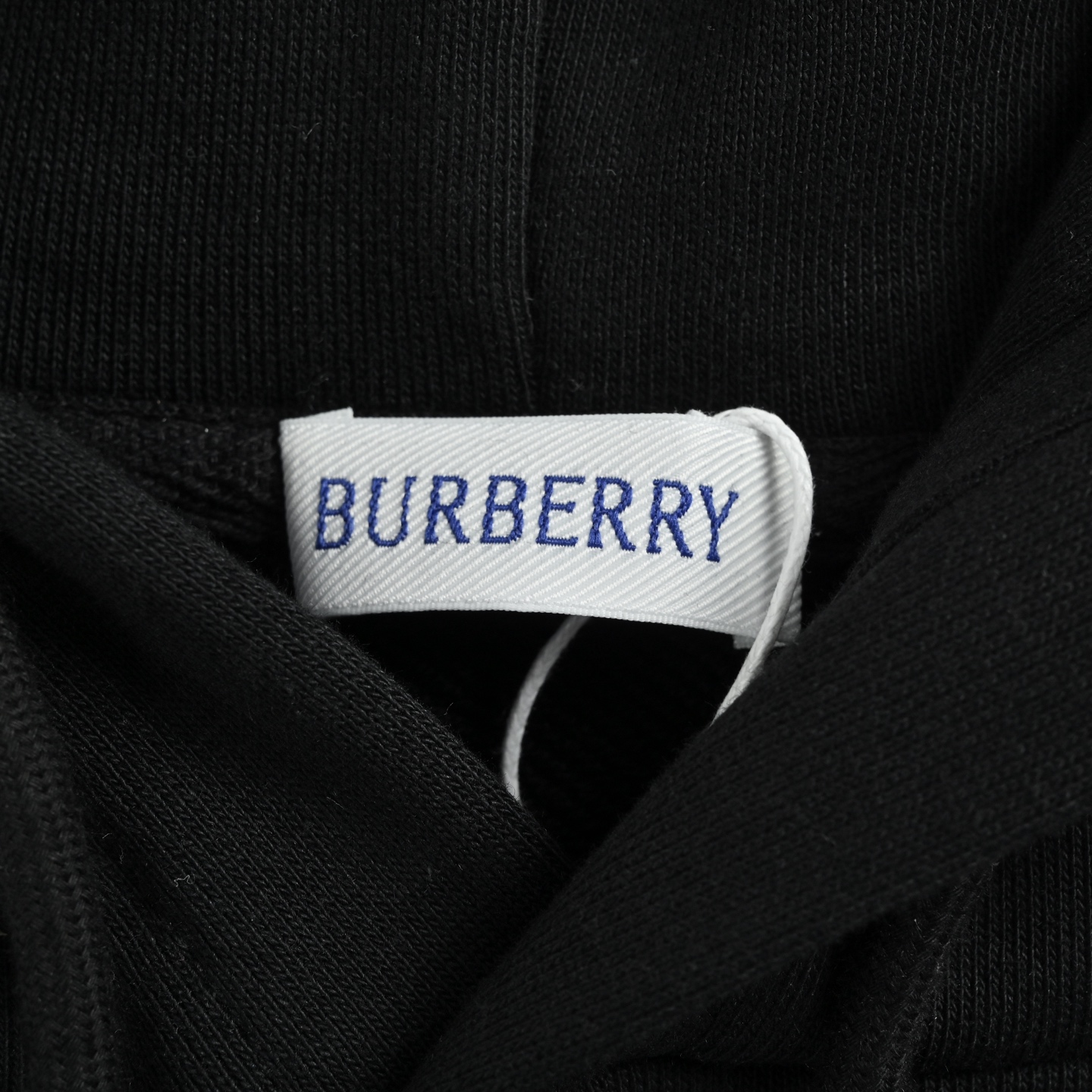 Burberry/巴宝莉 格纹战马贴布连帽卫衣黑色 卡其