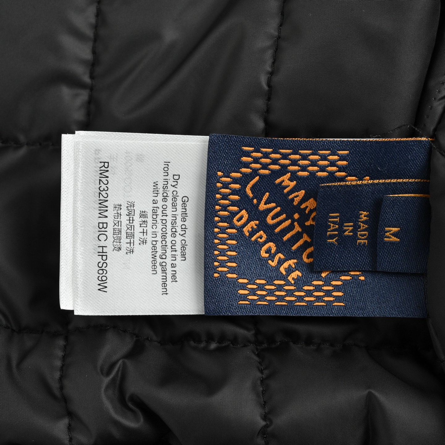 Louis Vuitton/路易威登 刺绣徽标毛领棉服外套