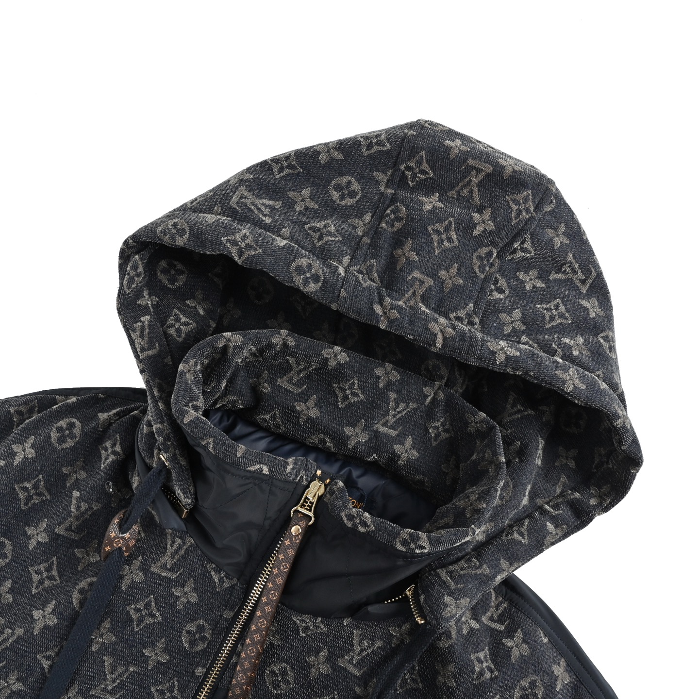 Louis Vuitton/路易威登 老花牛仔羊羔毛棉服外套