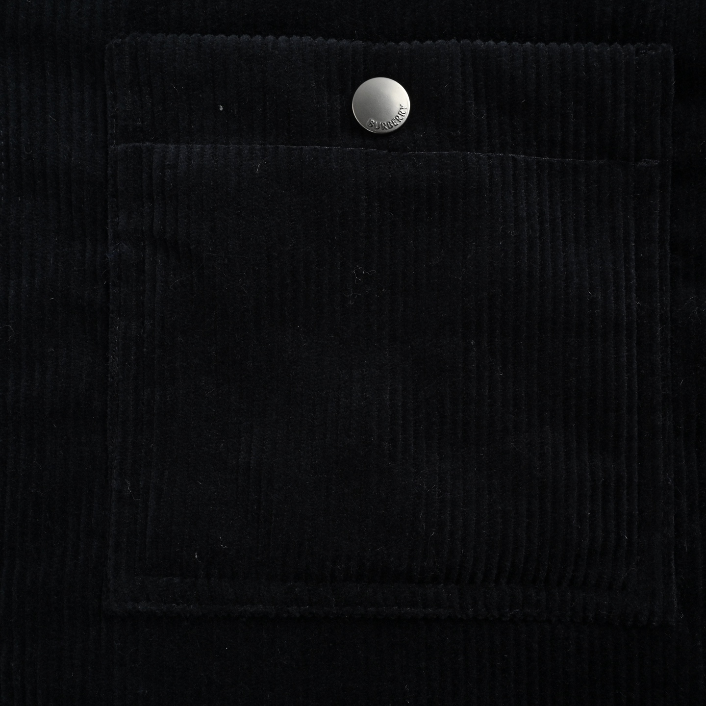 Burberry/巴宝莉 战马皮章灯芯绒棉服外套