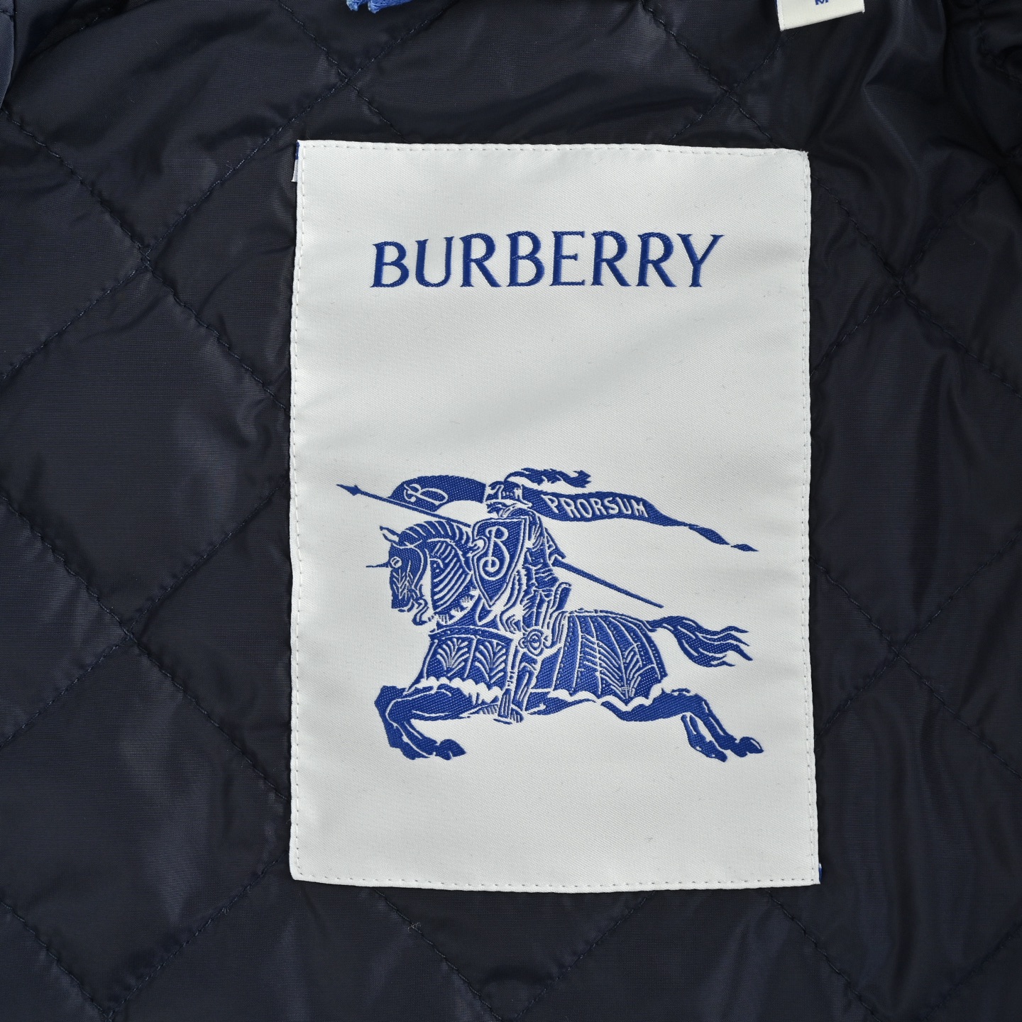 Burberry/巴宝莉 战马皮章灯芯绒棉服外套