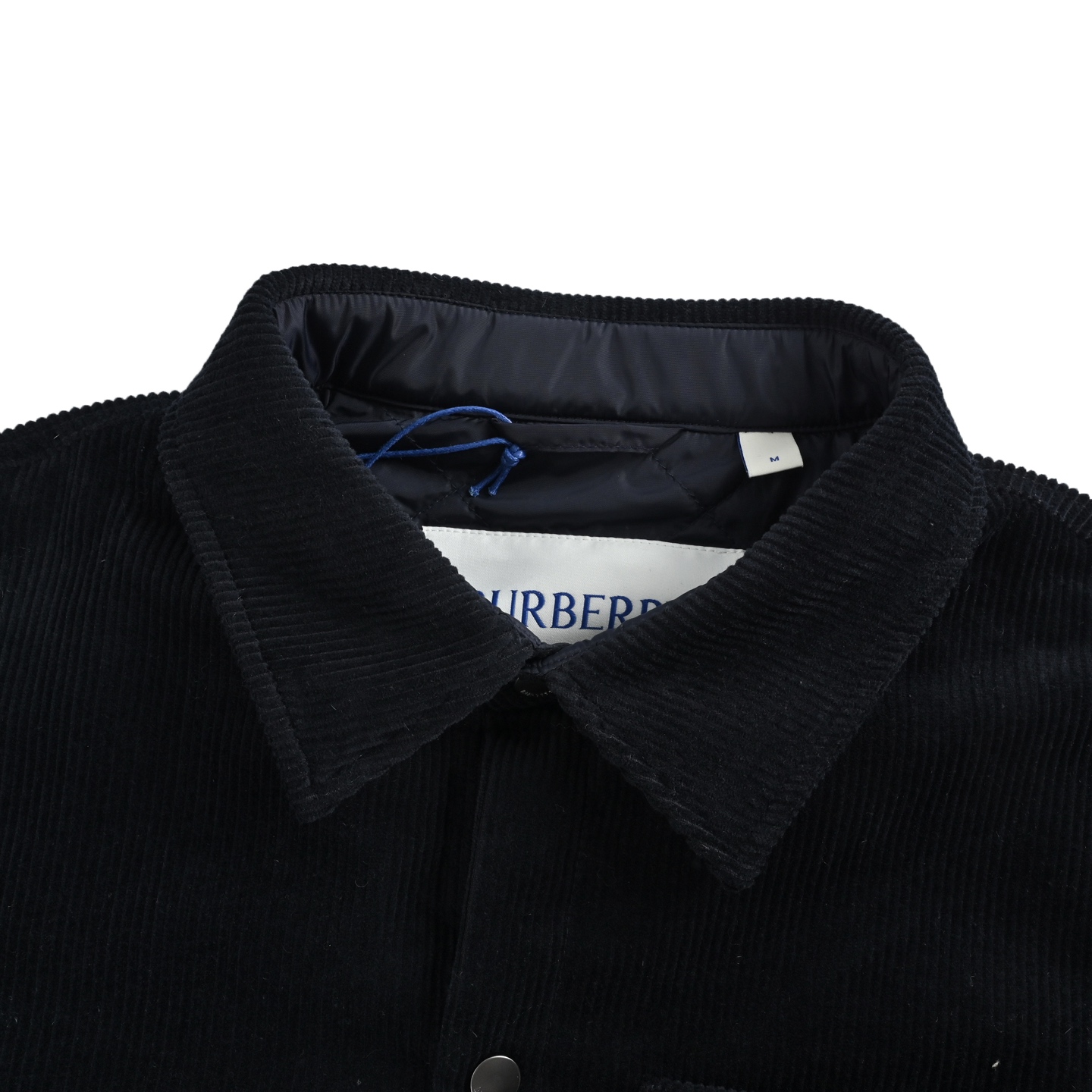 Burberry/巴宝莉 战马皮章灯芯绒棉服外套