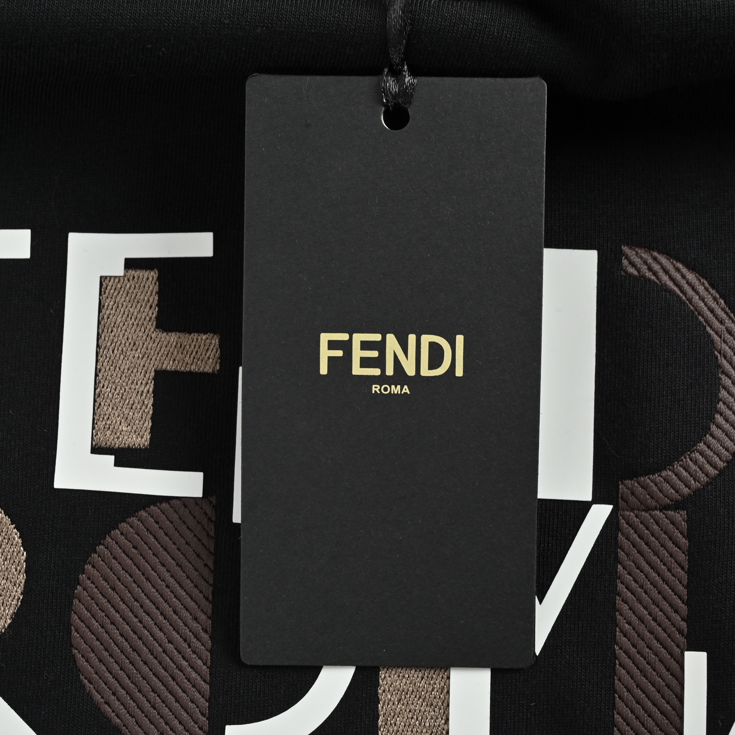 Fendi/芬迪 25Fw 字母刺绣加绒连帽卫衣
