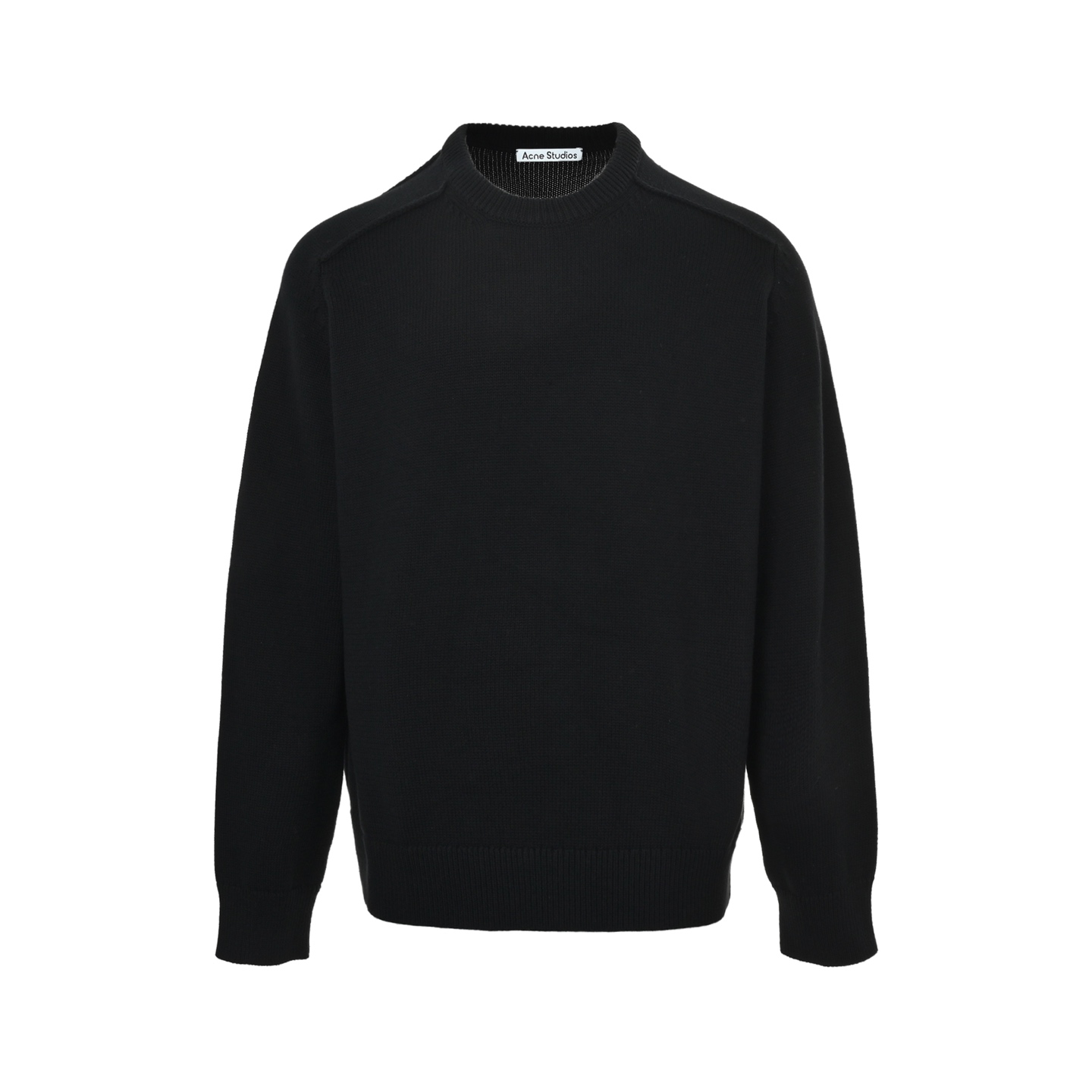 ACNE STUDIOS 后背字母印花圆领毛衣