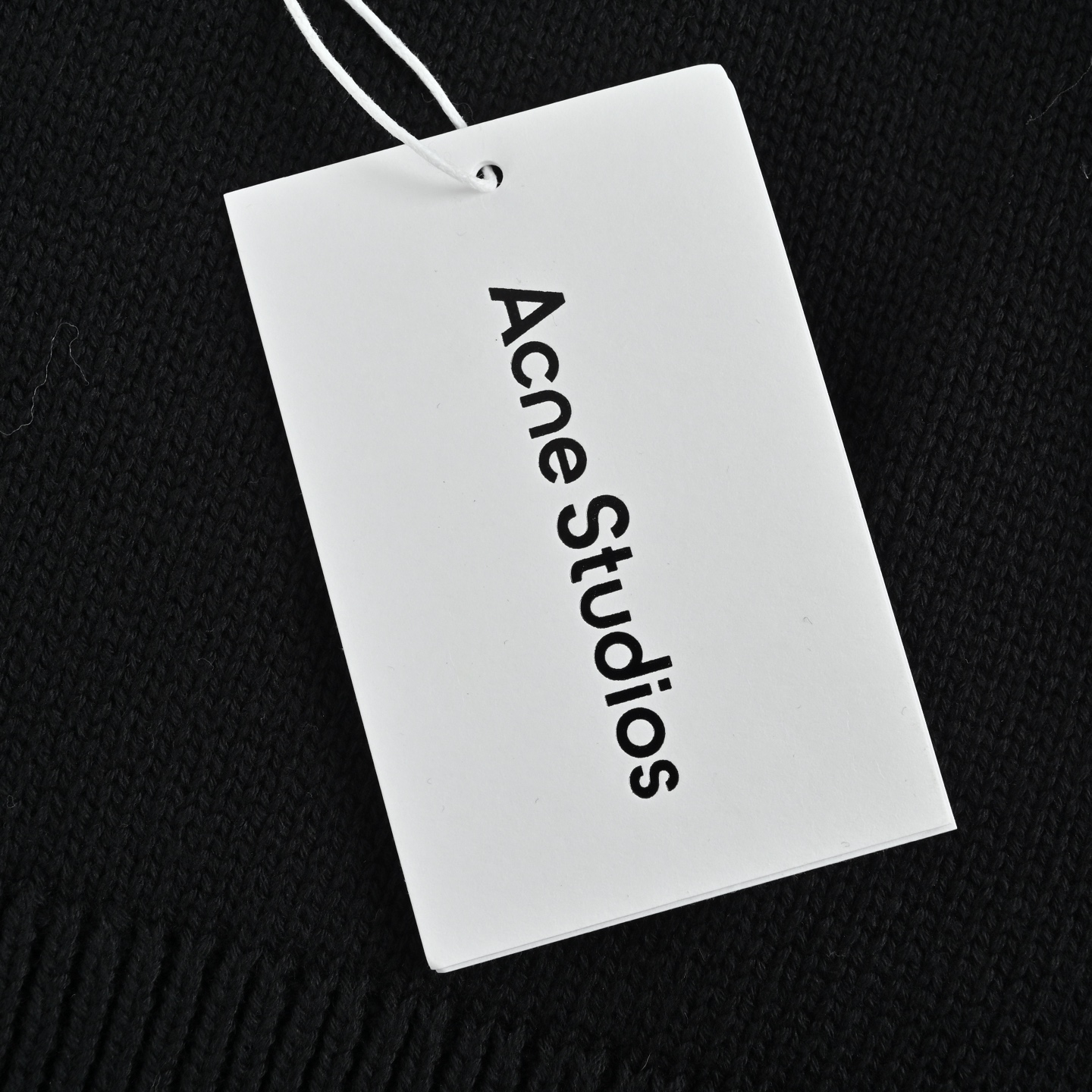 ACNE STUDIOS 后背字母印花圆领毛衣