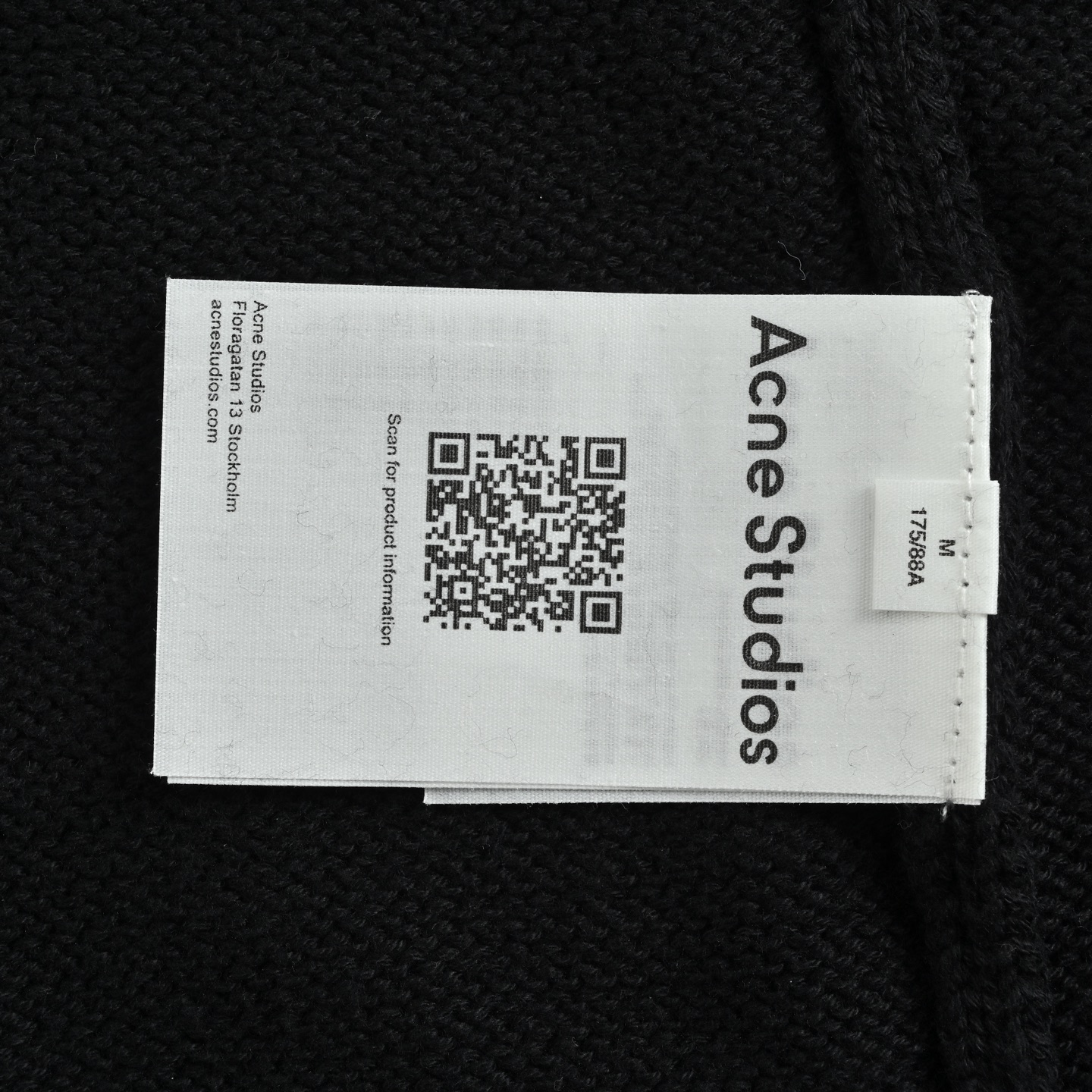 ACNE STUDIOS 后背字母印花圆领毛衣