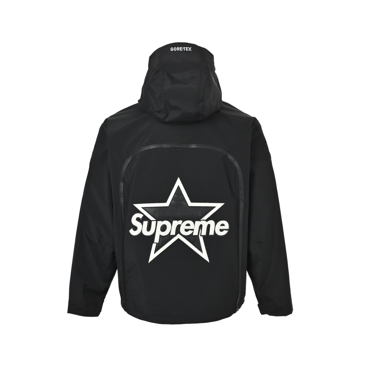 Supreme 联名款徽标贴花防水拉链夹克外套 休闲徽标贴花防水拉链夹克