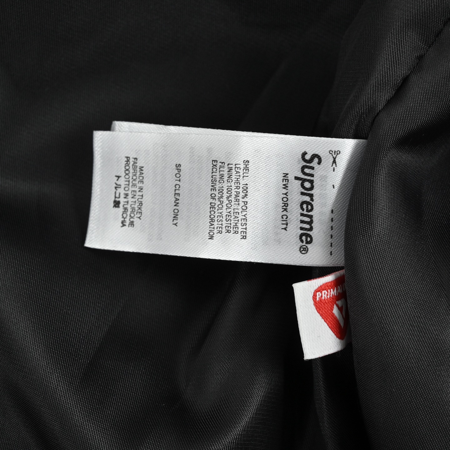 Supreme 25Fw 皮革拼接拉链羽绒面包服外套 黑色 白色 紫色