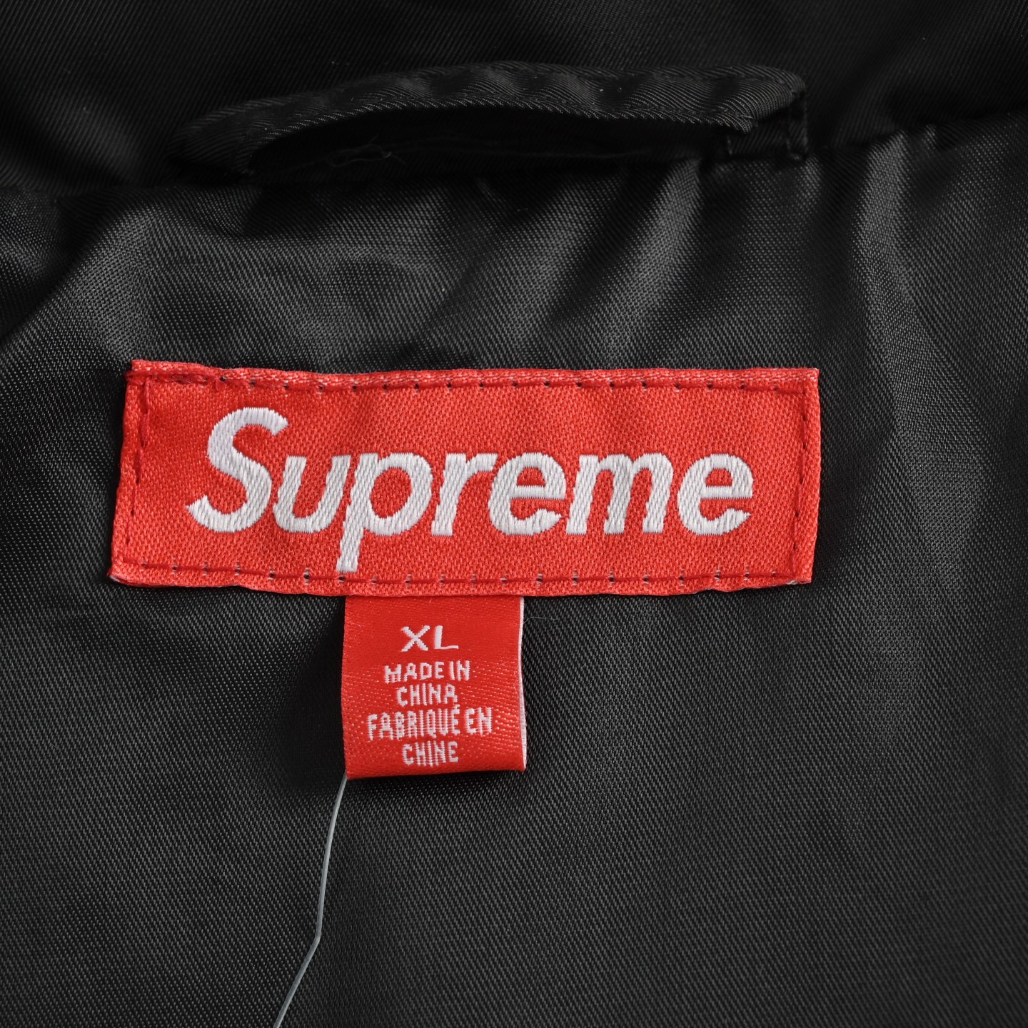 Supreme 25Fw 皮革拼接拉链羽绒面包服外套 黑色 白色 紫色