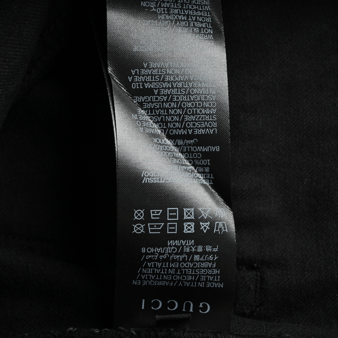 Gucci/古驰 锁扣水洗蓝牛仔裤