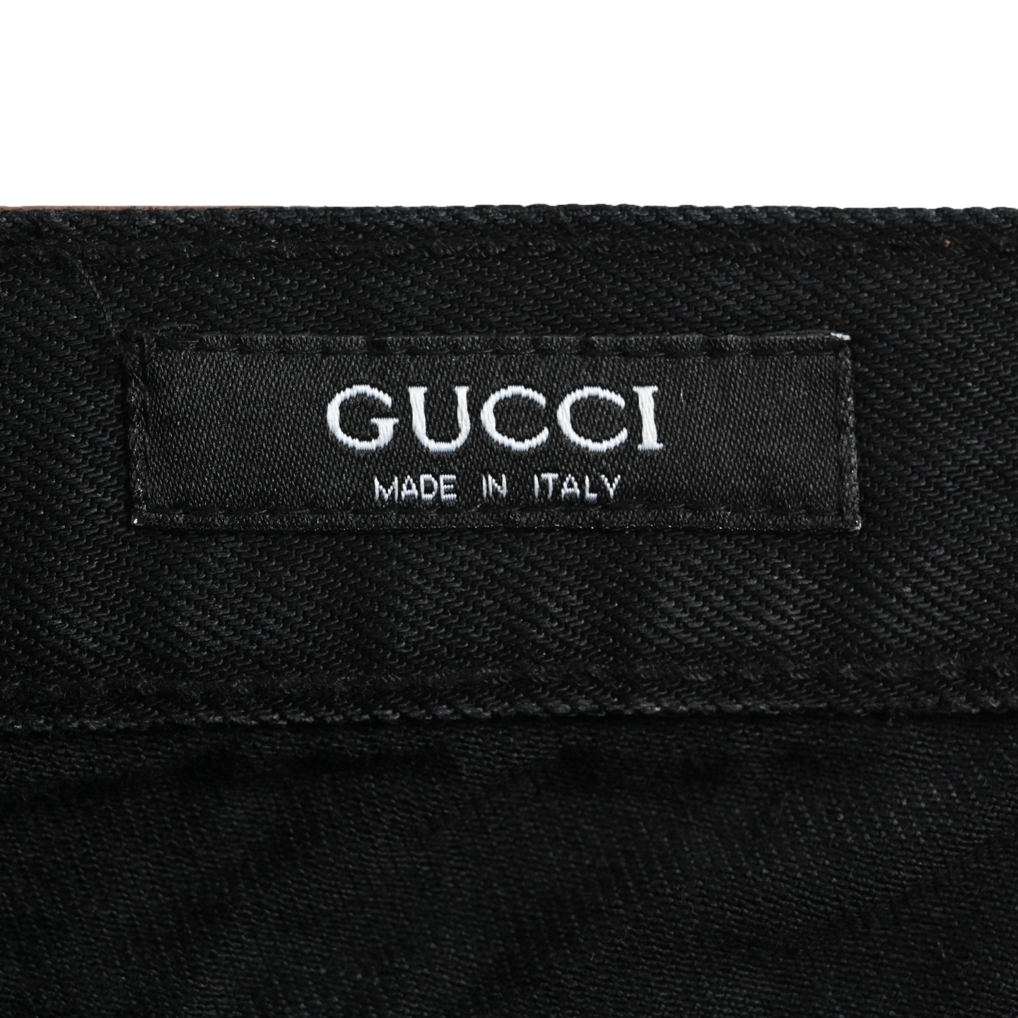Gucci/古驰 锁扣水洗蓝牛仔裤