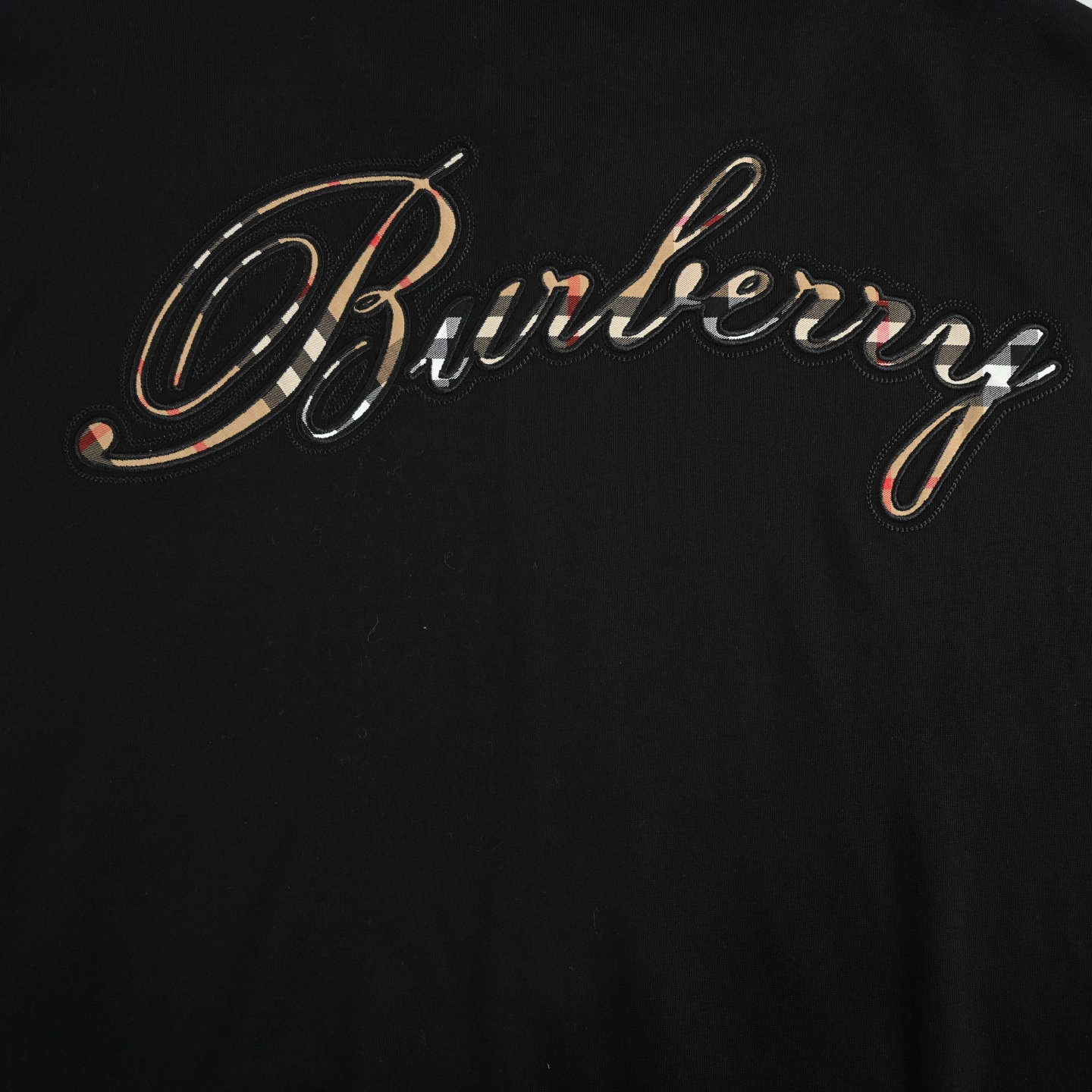 Burberry/巴宝莉格纹签名套装拉链连帽外套