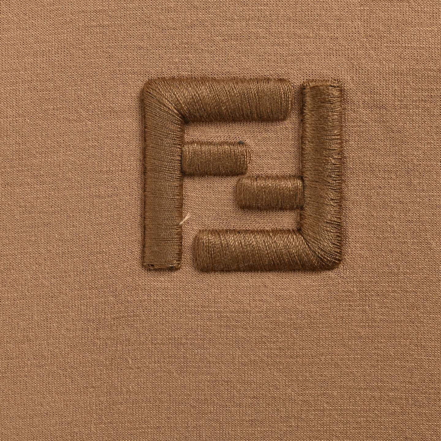 Fendi/芬迪 FF刺绣连帽卫衣 定制双层奢柔空气棉 进口机立体绣