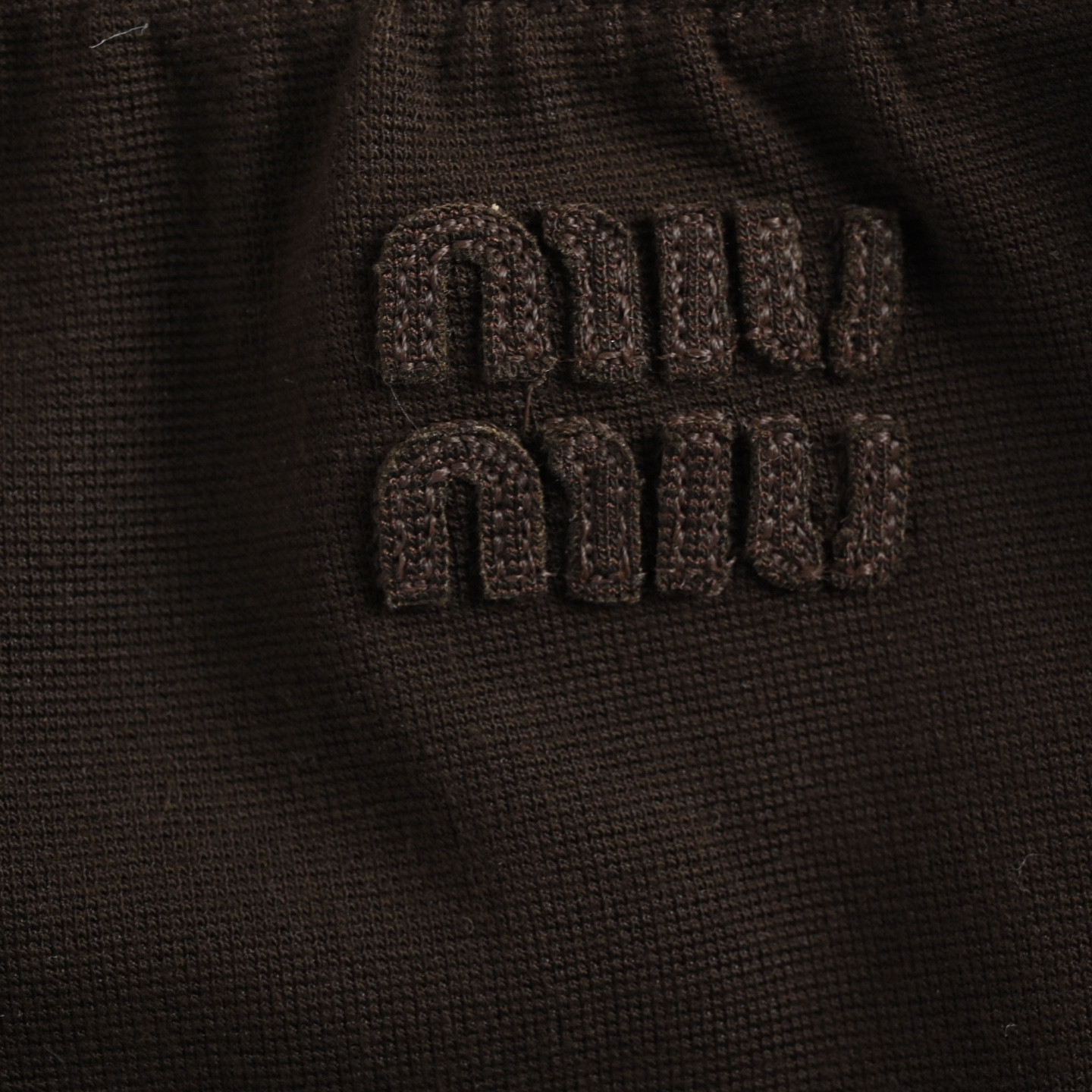 Miu Miu/缪缪 刺绣撞色套装长裤 定制丝光羊毛呢