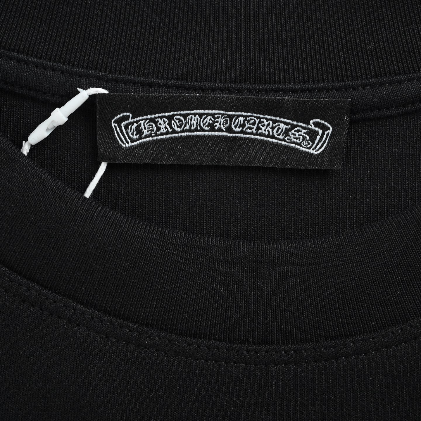 Chrome Hearts/克罗心 胸口暗纹十字架梵文刺绣长袖T恤