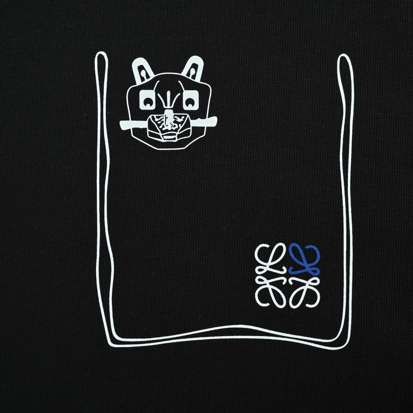 Loewe/罗意威 25Fw 假口袋小猫圆领卫衣