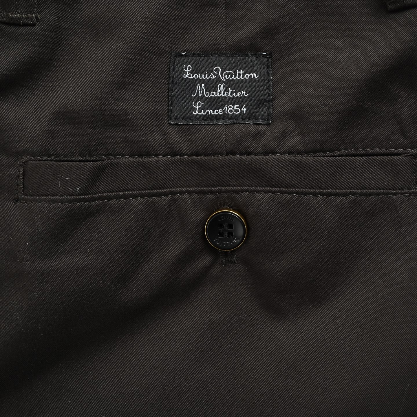 Louis Vuitton/路易威登 25Fw 老花标识织带格纹休闲长裤